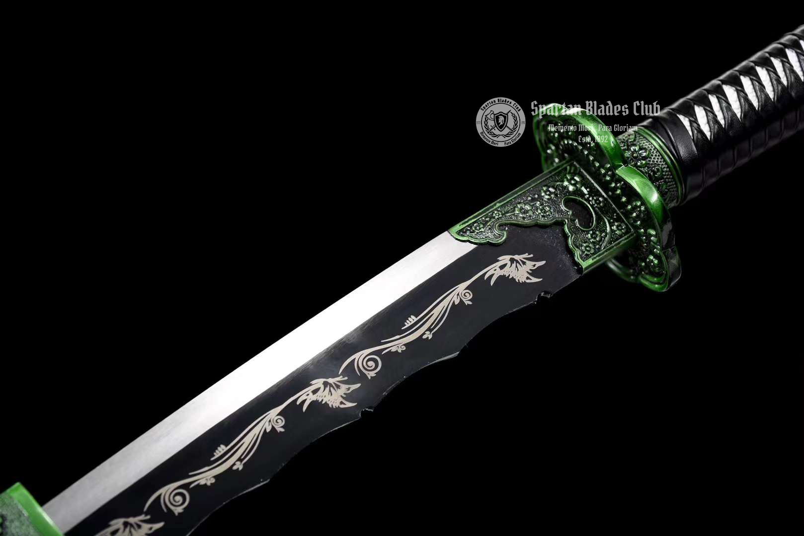 TK16 Dizang - Xiuchundao Sword - Black Blade - 65Mn Steel(Spring steel) - Full Tang - Battle Ready - Spartan Blades Club - Spartan Blades Club - 陳氏劍莊1892