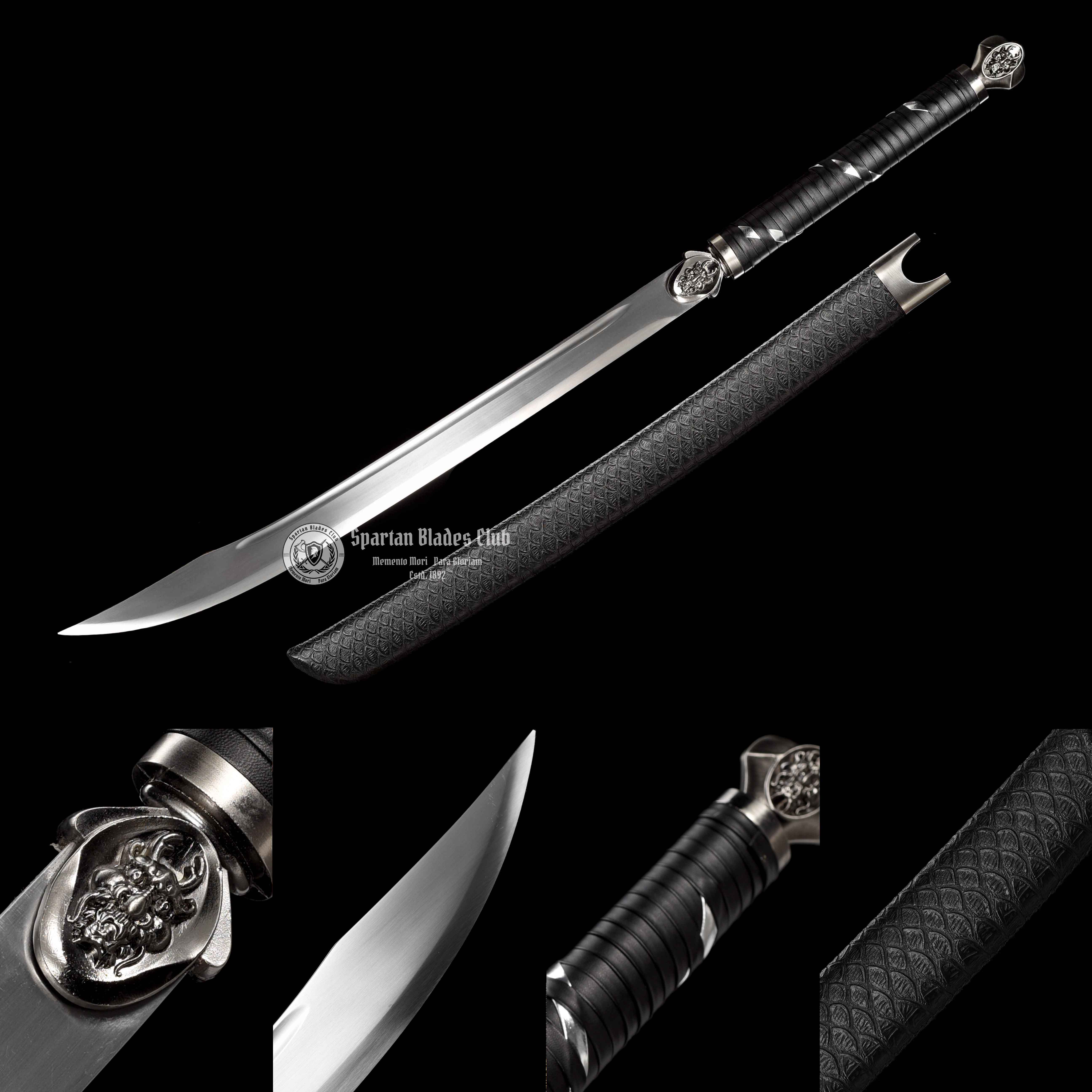 Ghost Slayer Dao Sword - Handcrafted Manganese Steel Blade - Full Tang - Battle Ready - Spartan Blades Club - Spartan Blades Club - 陳氏劍莊1892