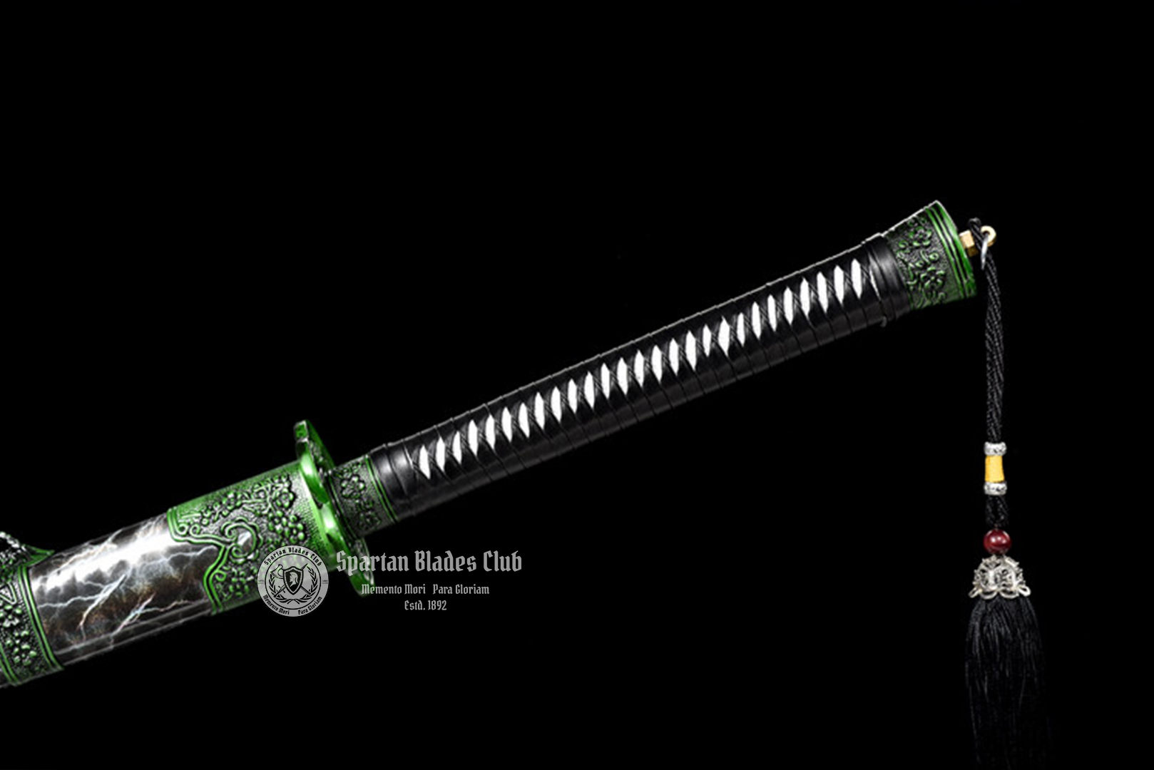 TK16 Dizang - Xiuchundao Sword - Black Blade - 65Mn Steel(Spring steel) - Full Tang - Battle Ready - Spartan Blades Club - Spartan Blades Club - 陳氏劍莊1892