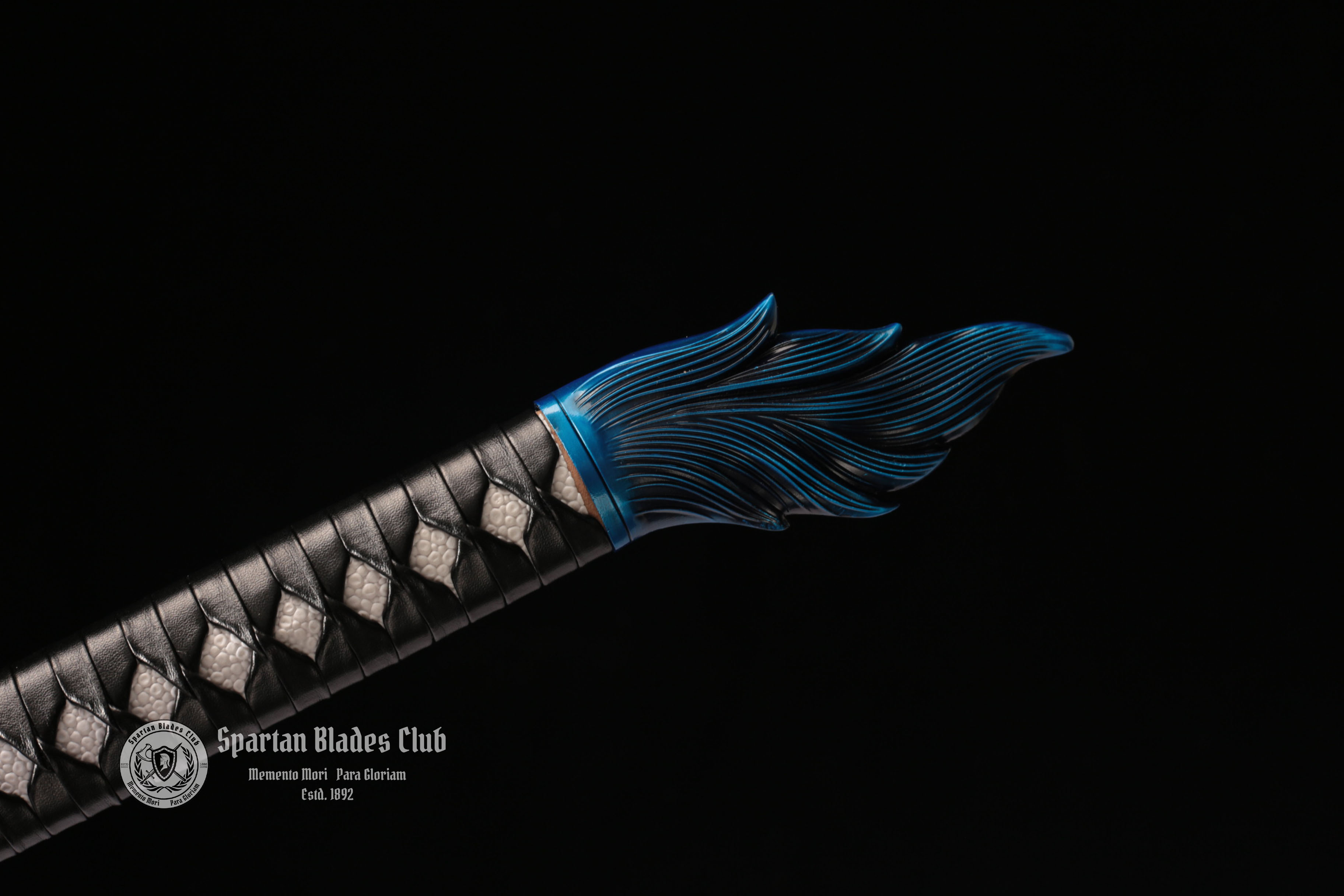 TK14 🐺Thunderwolf Sword | Blue Blade - Handcrafted Manganese Steel Blade - Full Tang - Battle Ready - Spartan Blades Club - Spartan Blades Club - 陳氏劍莊1892