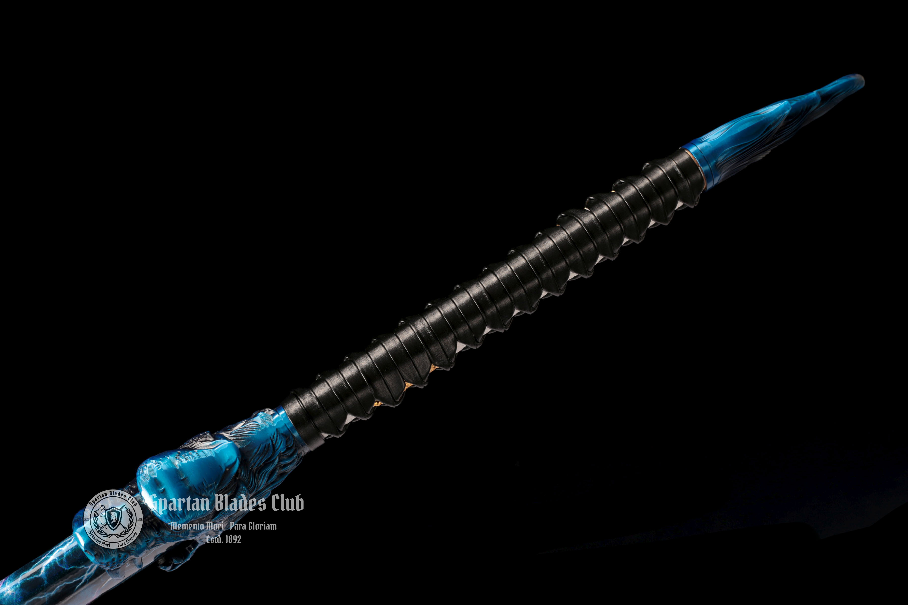 TK14 🐺Thunderwolf Sword | Blue Blade - Handcrafted Manganese Steel Blade - Full Tang - Battle Ready - Spartan Blades Club - Spartan Blades Club - 陳氏劍莊1892