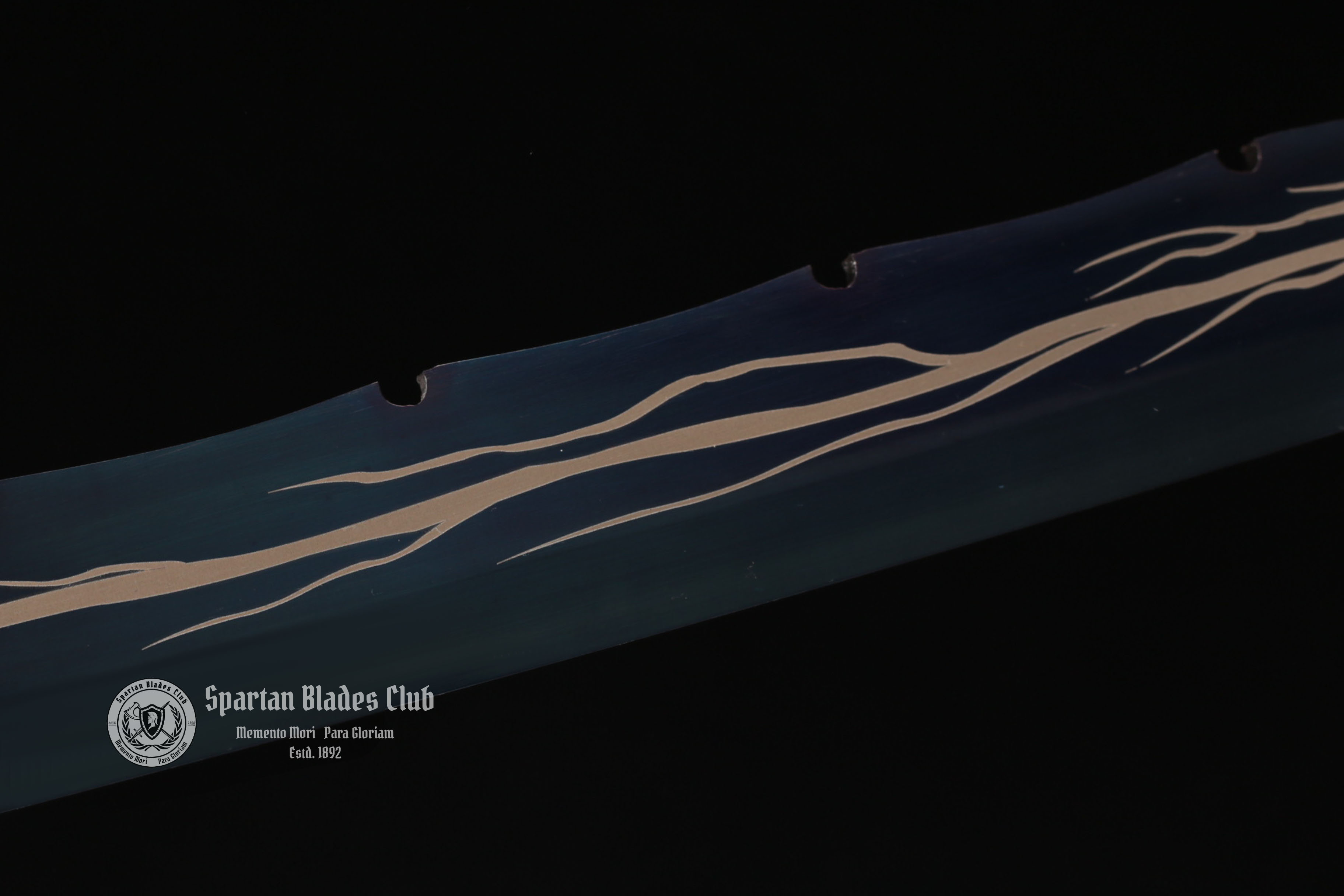 TK14 🐺Thunderwolf Sword | Blue Blade - Handcrafted Manganese Steel Blade - Full Tang - Battle Ready - Spartan Blades Club - Spartan Blades Club - 陳氏劍莊1892