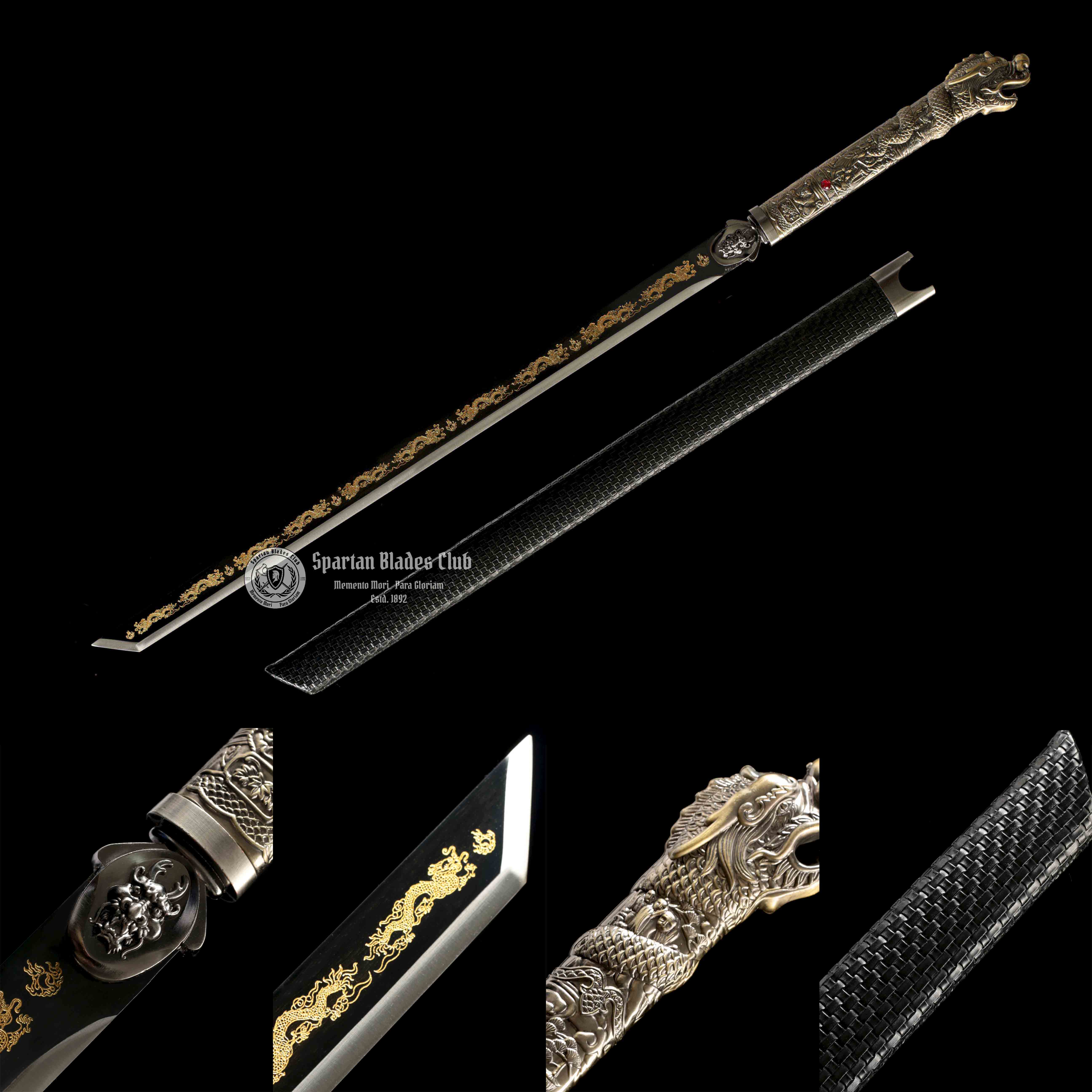 🌟TK19🌟Highlander Sword - High-Performance Manganese Steel - Battle Ready - Full Tang - S.B.C & CHEN'S SWORDS - Spartan Blades Club - 陳氏劍莊1892