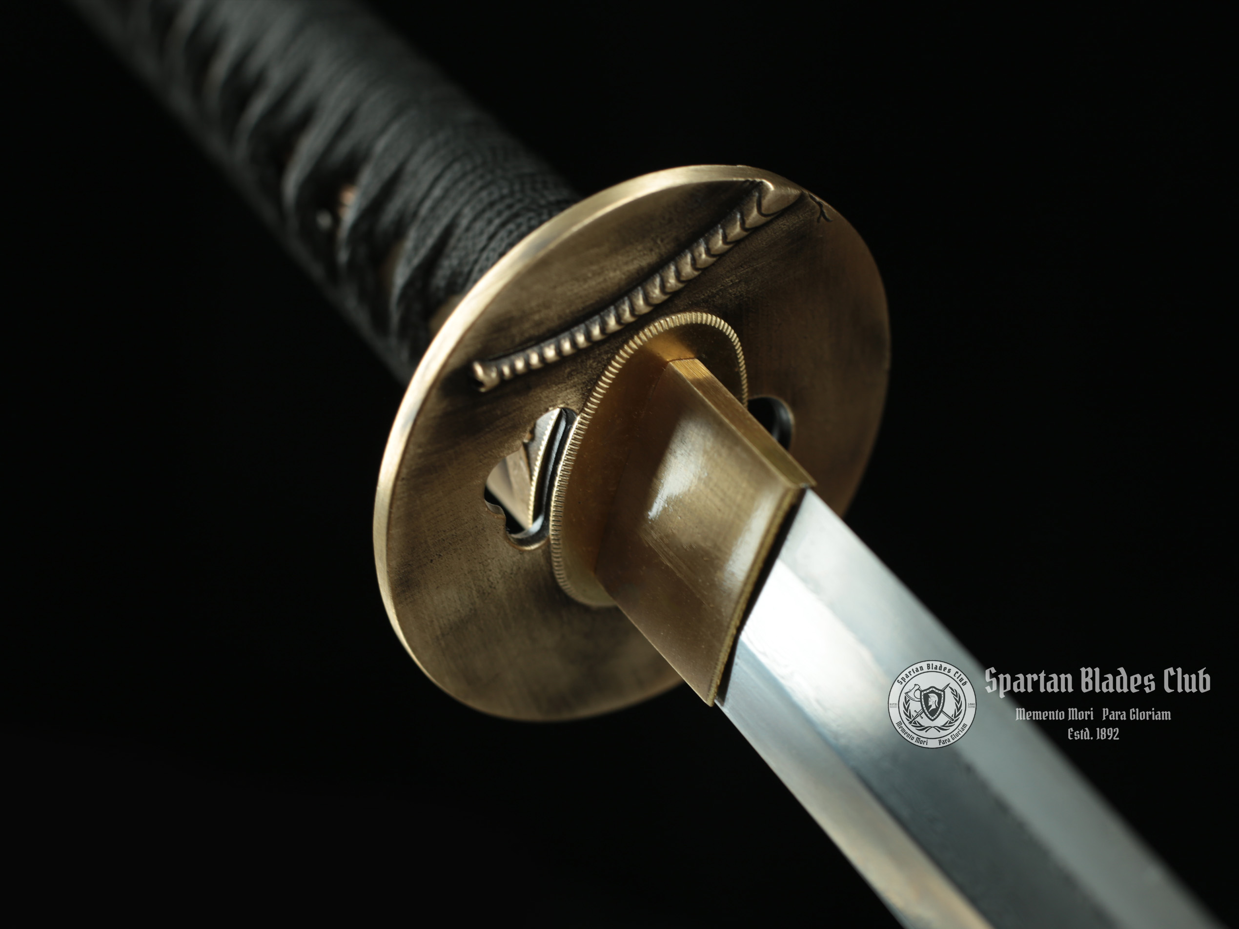 TK30 Black Dragonfly Samurai Katana(黑蜻蜓) - Damascus Steel - Full Tang - Hadori Polishing - Battle Ready - Copper Fittings- S.B.C - Spartan Blades Club - 陳氏劍莊1892