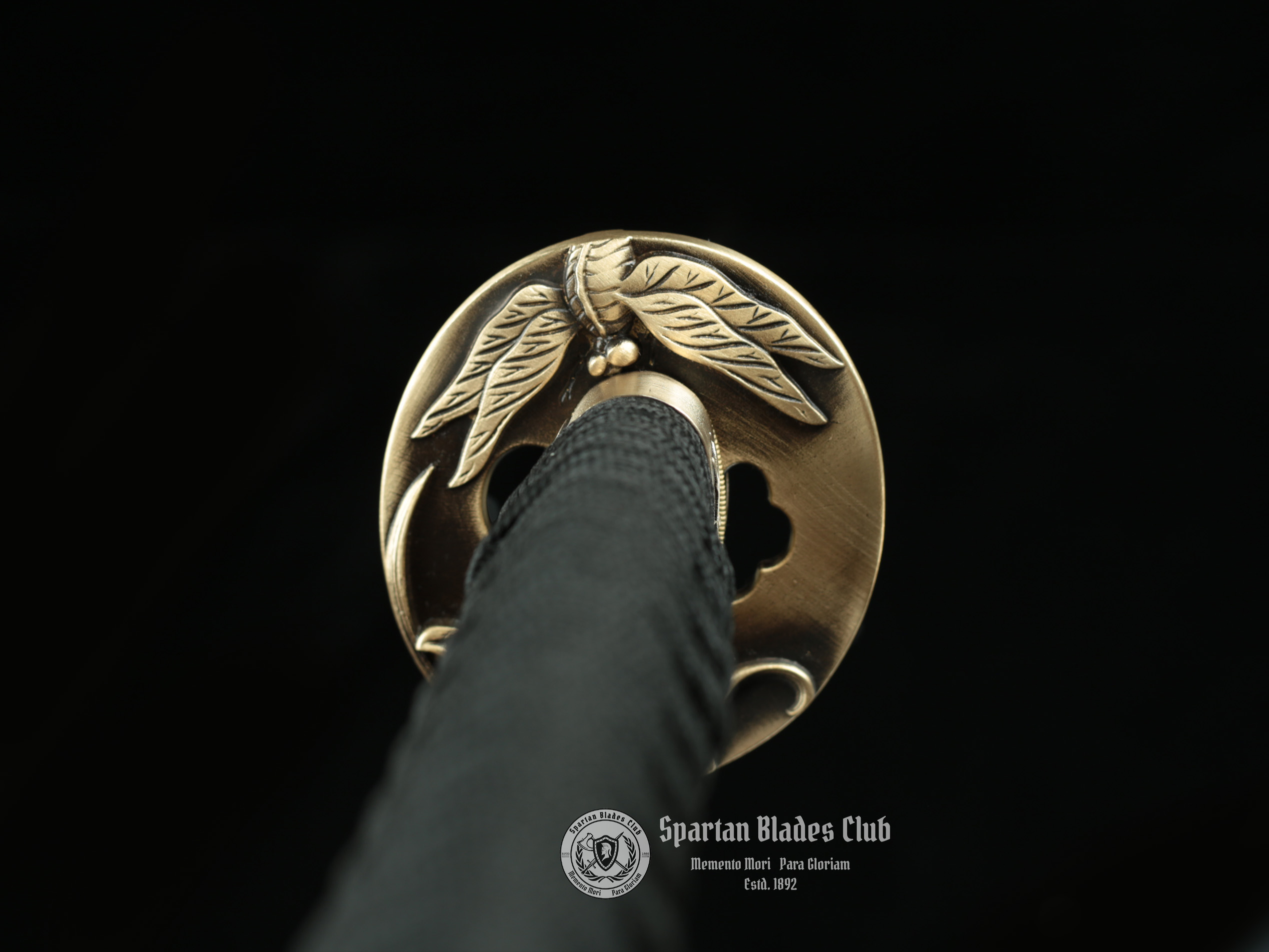 TK30 Black Dragonfly Samurai Katana(黑蜻蜓) - Damascus Steel - Full Tang - Hadori Polishing - Battle Ready - Copper Fittings- S.B.C - Spartan Blades Club - 陳氏劍莊1892