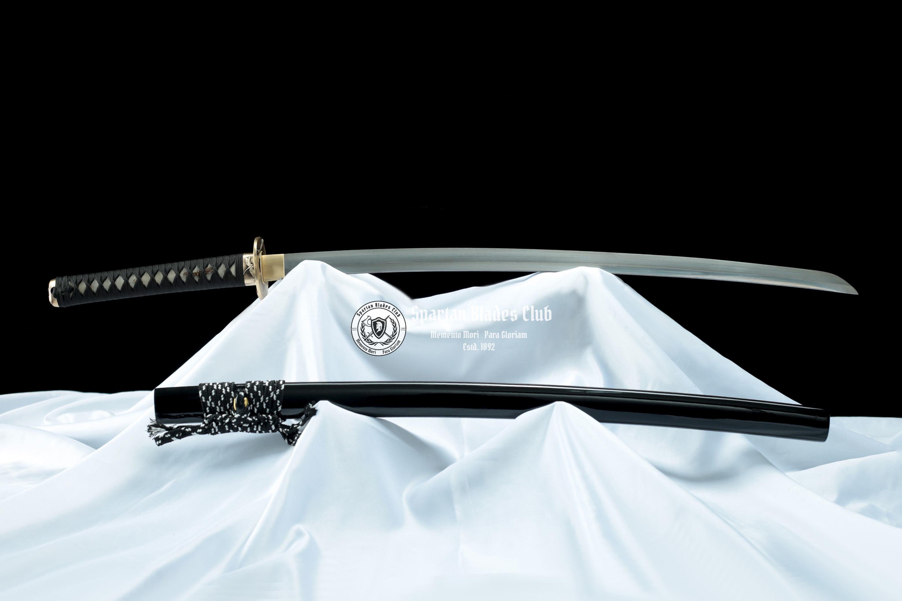 TK30 Black Dragonfly Samurai Katana(黑蜻蜓) - Damascus Steel - Full Tang - Hadori Polishing - Battle Ready - Copper Fittings- S.B.C - Spartan Blades Club - 陳氏劍莊1892