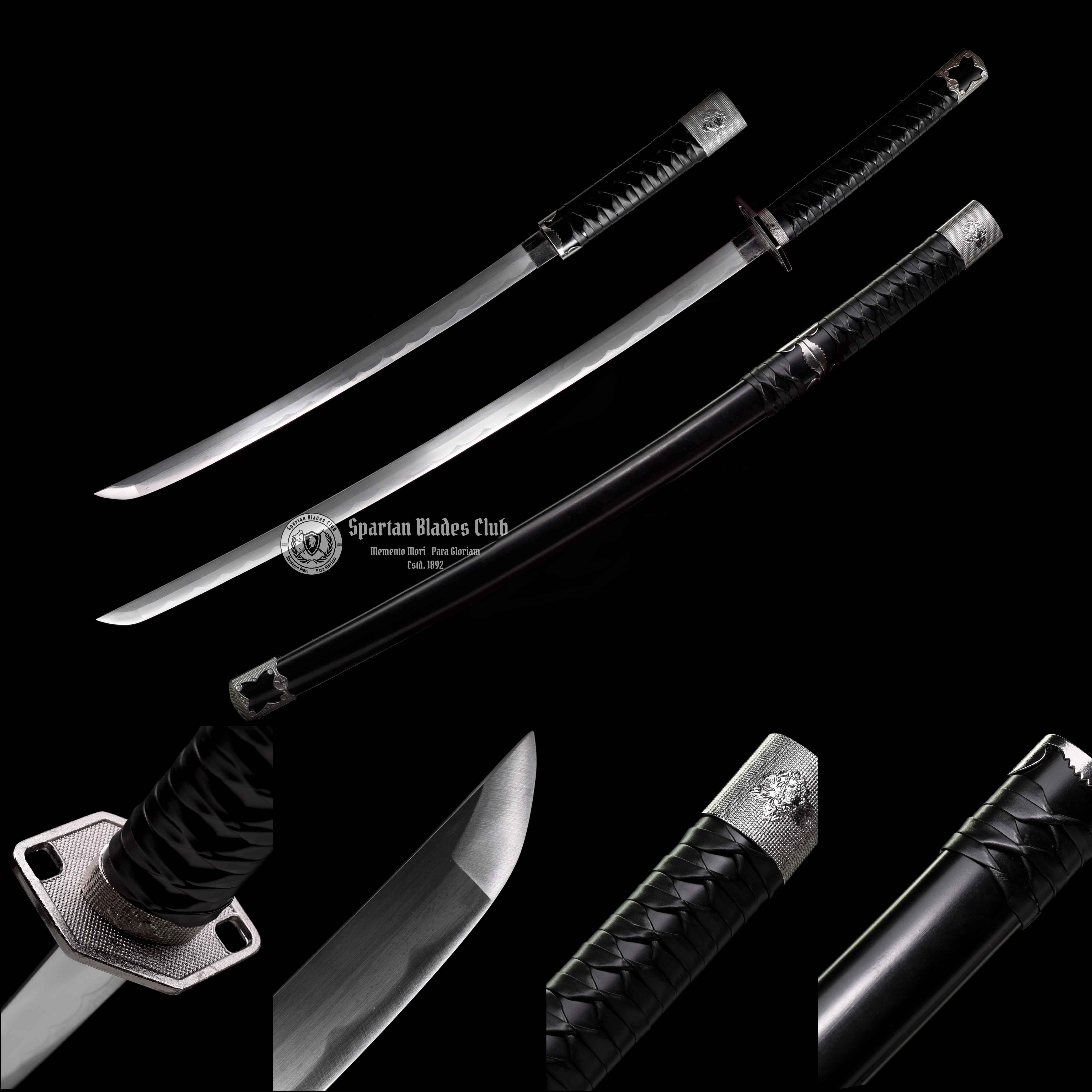 TK18 ⭐️ TwinBlade Tempest Katana & Wahizashi - 2 Blades in 1 Sword - High-Performance Manganese Steel - Alloy Fittings - Full Tang - S.B.C - Spartan Blades Club - 陳氏劍莊1892