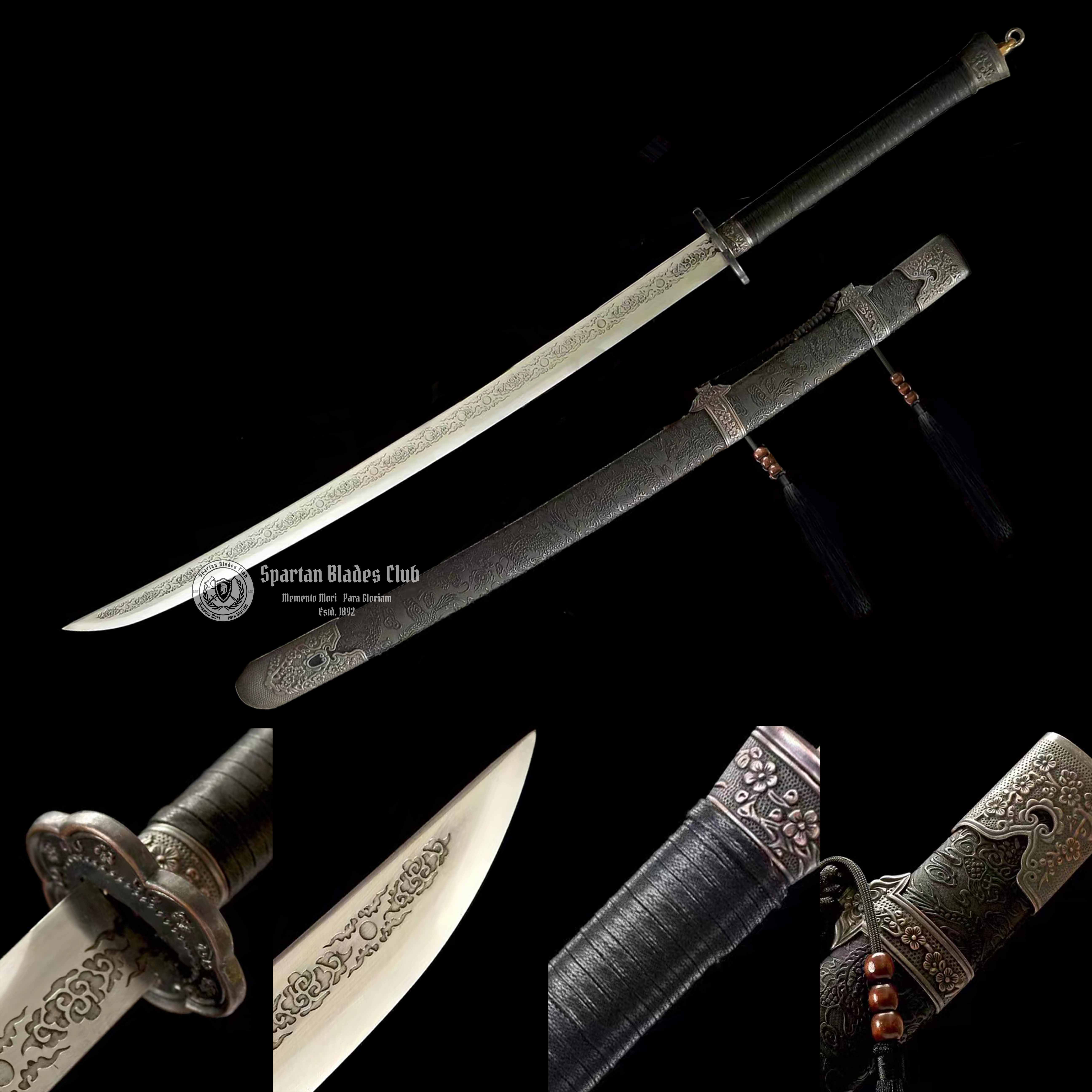 TK56🔥 Hell's Envoy - Xiuchundao Sword - High-Performance Manganese Steel - Full Tang - Exquisite Craftsmanship - S.B.C 🐉 - Spartan Blades Club - 陳氏劍莊1892