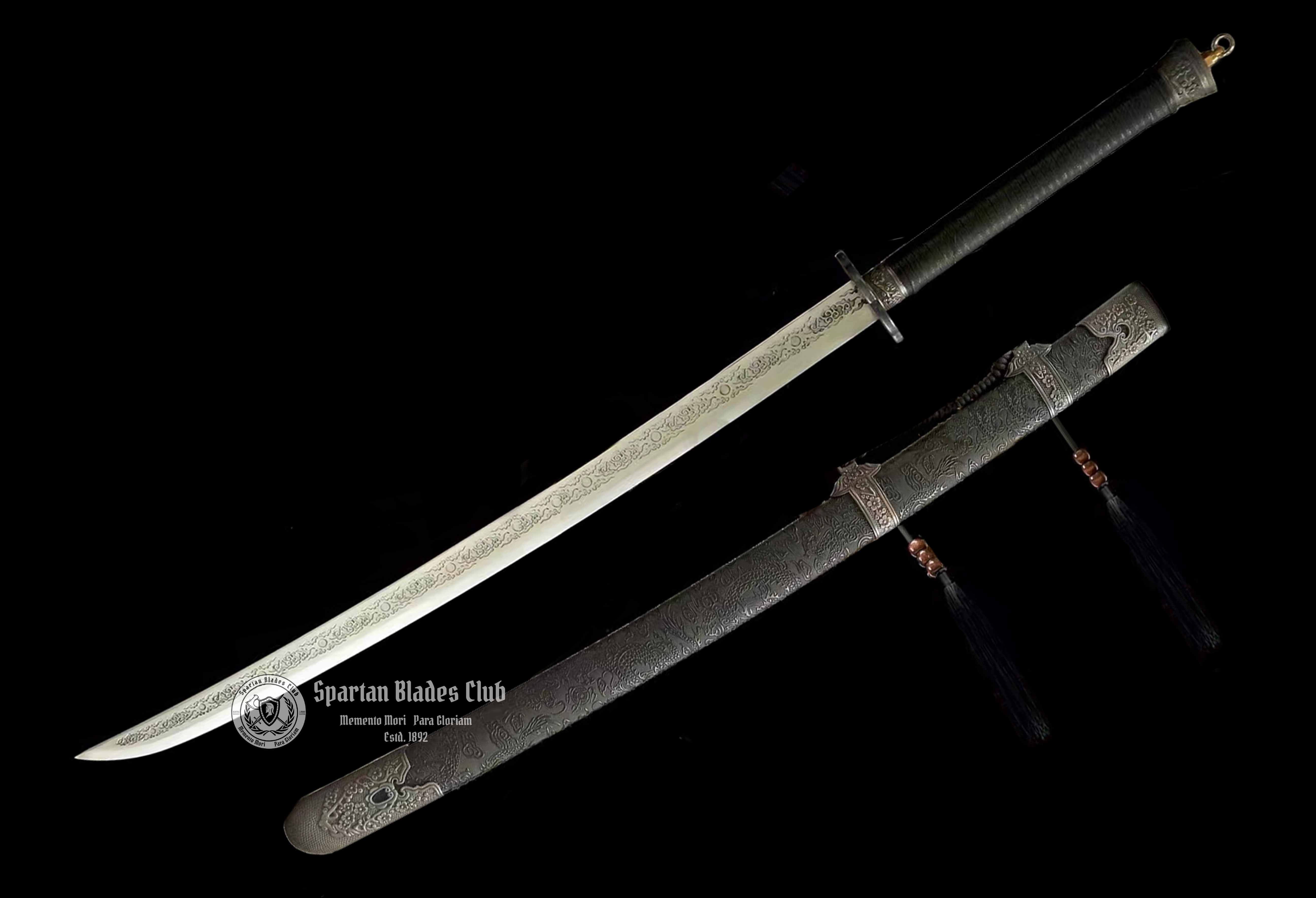 TK56🔥 Hell's Envoy - Xiuchundao Sword - High-Performance Manganese Steel - Full Tang - Exquisite Craftsmanship - S.B.C 🐉 - Spartan Blades Club - 陳氏劍莊1892