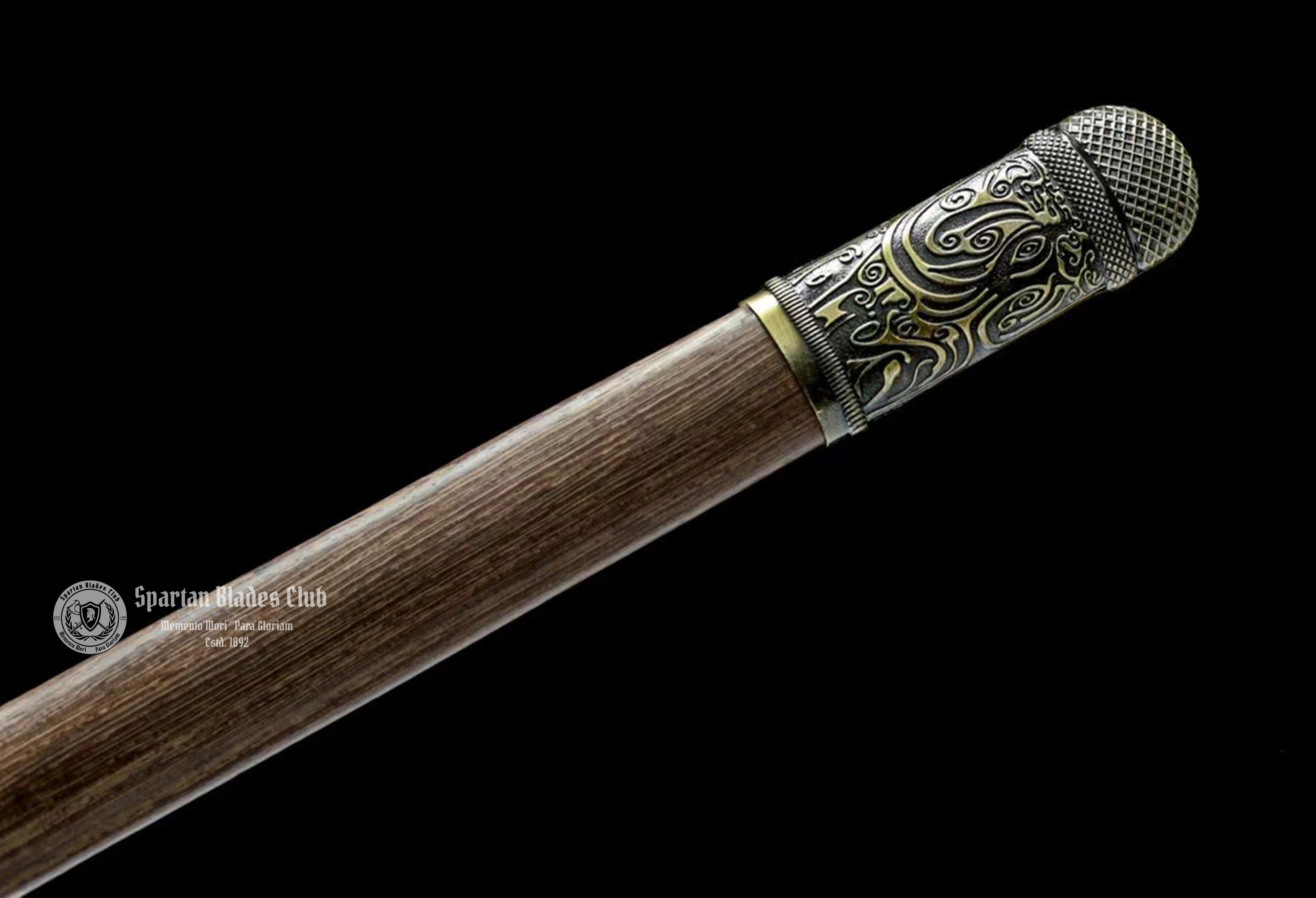 【TK88】 Buliangren（不良人） Hidden-Hilt Sword - Tangdao Sword - 65Mn Spring Steel -  Chicken Wing Wood Scabbard - Battle Ready - Full Tang - S.B.C 🌟 - Spartan Blades Club - 陳氏劍莊1892