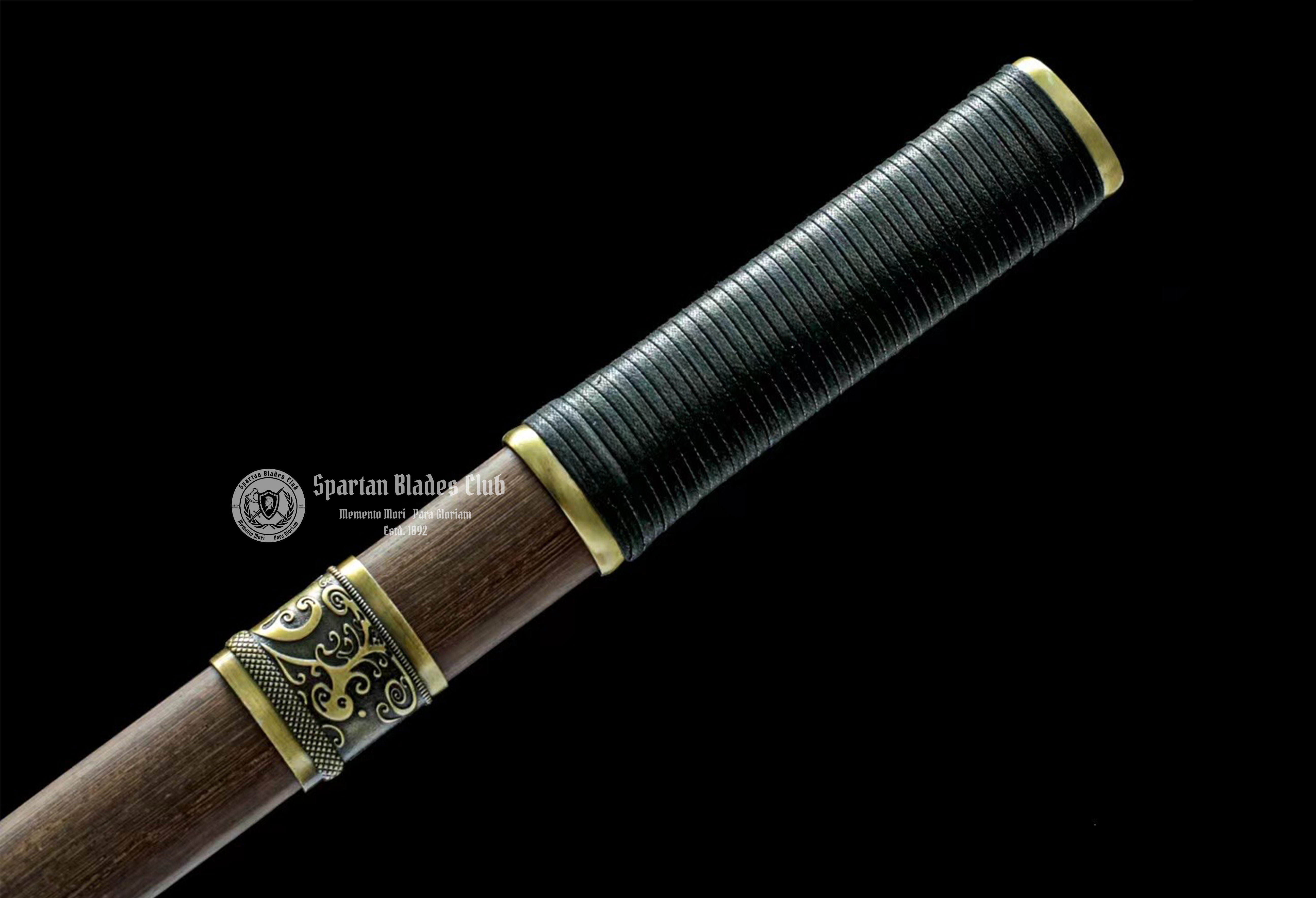 【TK88】 Buliangren（不良人） Hidden-Hilt Sword - Tangdao Sword - 65Mn Spring Steel -  Chicken Wing Wood Scabbard - Battle Ready - Full Tang - S.B.C 🌟 - Spartan Blades Club - 陳氏劍莊1892