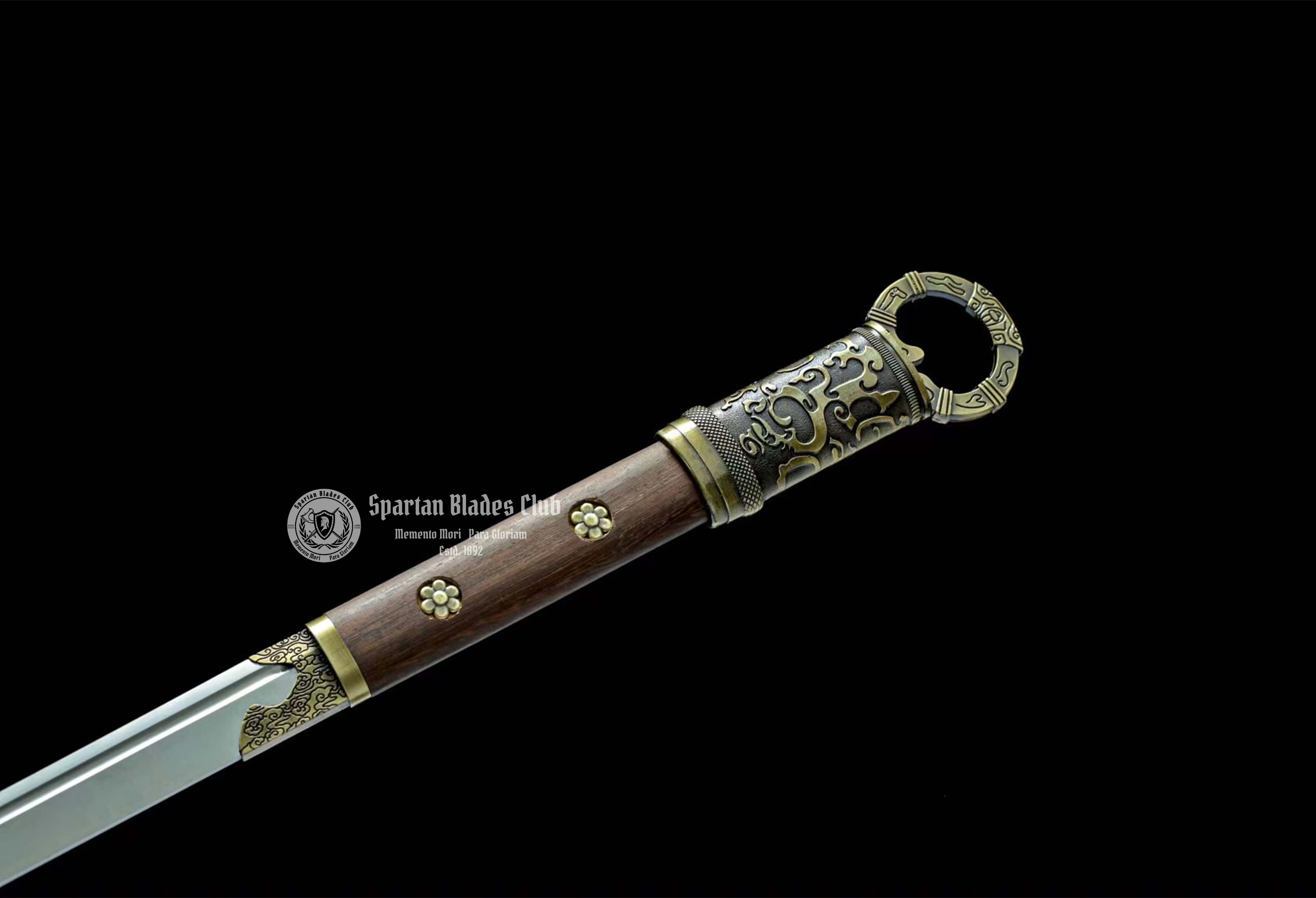 【TK88】 Buliangren（不良人） Hidden-Hilt Sword - Tangdao Sword - 65Mn Spring Steel -  Chicken Wing Wood Scabbard - Battle Ready - Full Tang - S.B.C 🌟 - Spartan Blades Club - 陳氏劍莊1892