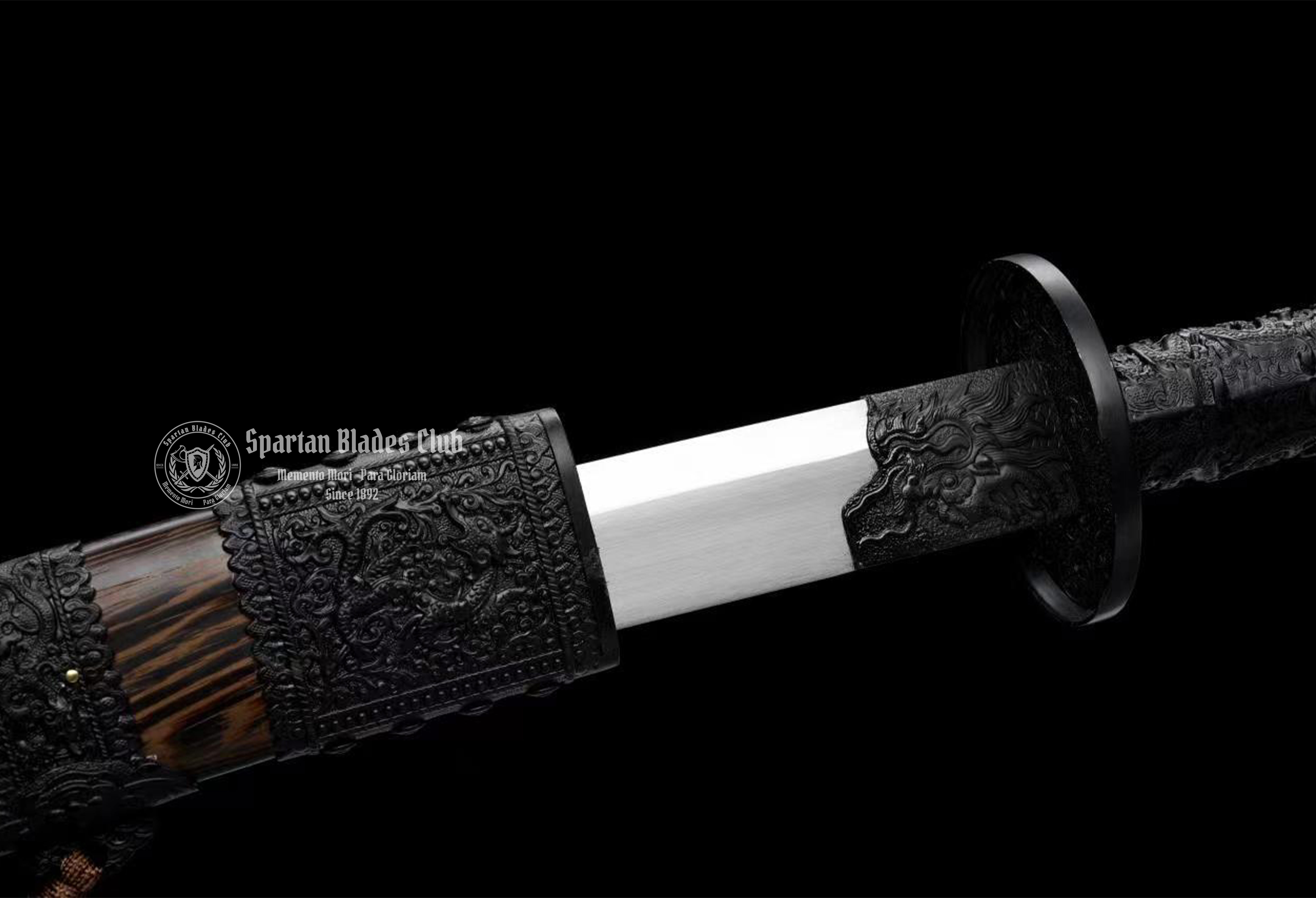 QQ06｜Xuanwen DAO｜Chinese Dao｜Manganese steel｜Black&brown｜Battle-Ready｜Full-tang｜Spartan Blades Club｜CHEN'S SWORDS 1892 - Spartan Blades Club - 陳氏劍莊1892
