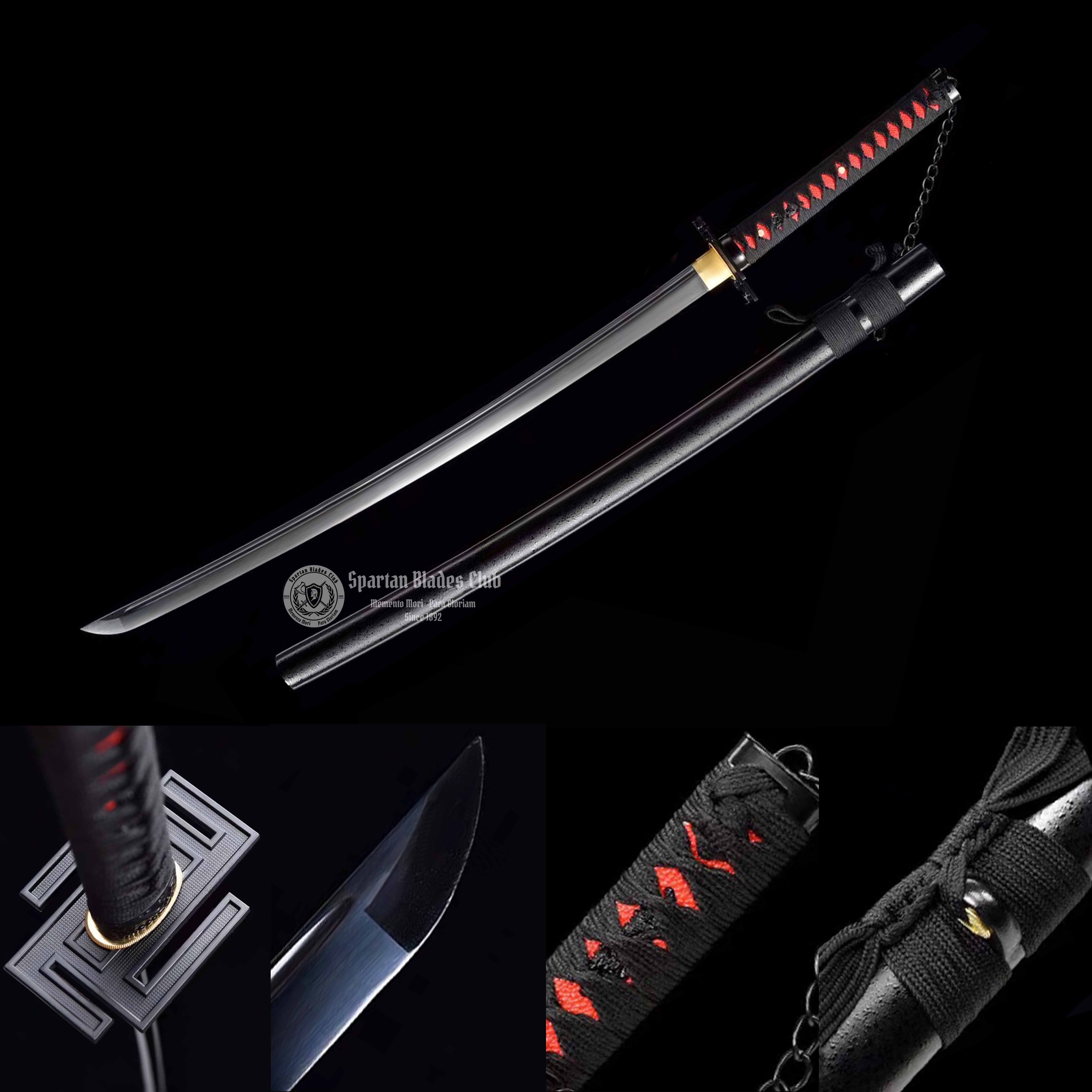 *TK49* Bleach - Kurosaki Ichigo - Bankai Tensa Zangetsu Katana Swords - 1045 Carbon Steel - Battle Ready - Full Tang - SBC - Spartan Blades Club - 陳氏劍莊1892