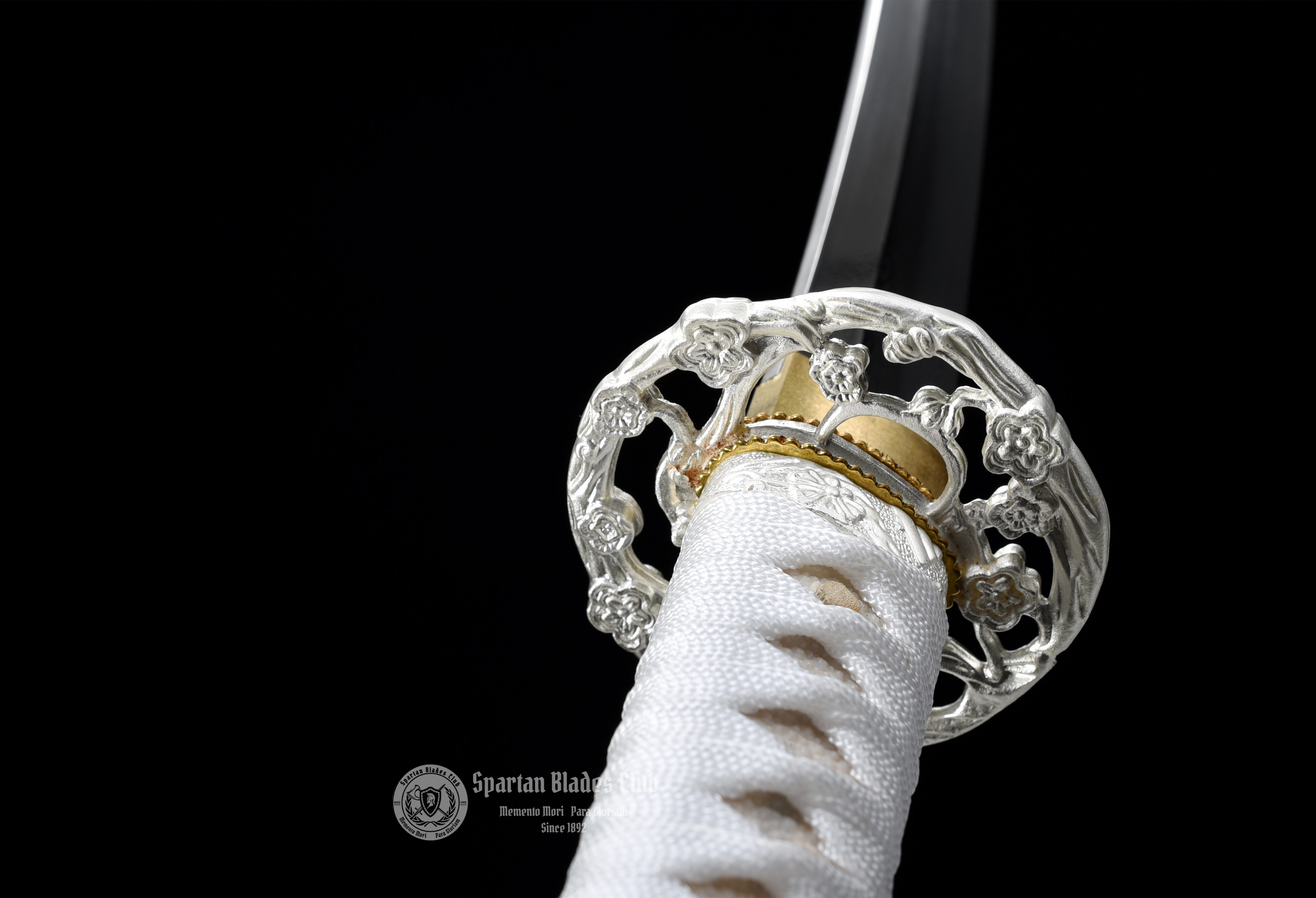 雪影武士 - Storm Shadow Samurai-Katana - Damascus Steel - Hadori Polishing - Full Tang - Battle-Ready - Sakura Blossom Design -Snow White- S.B.C & CHEN'S SWORDS - Spartan Blades Club - 陳氏劍莊1892