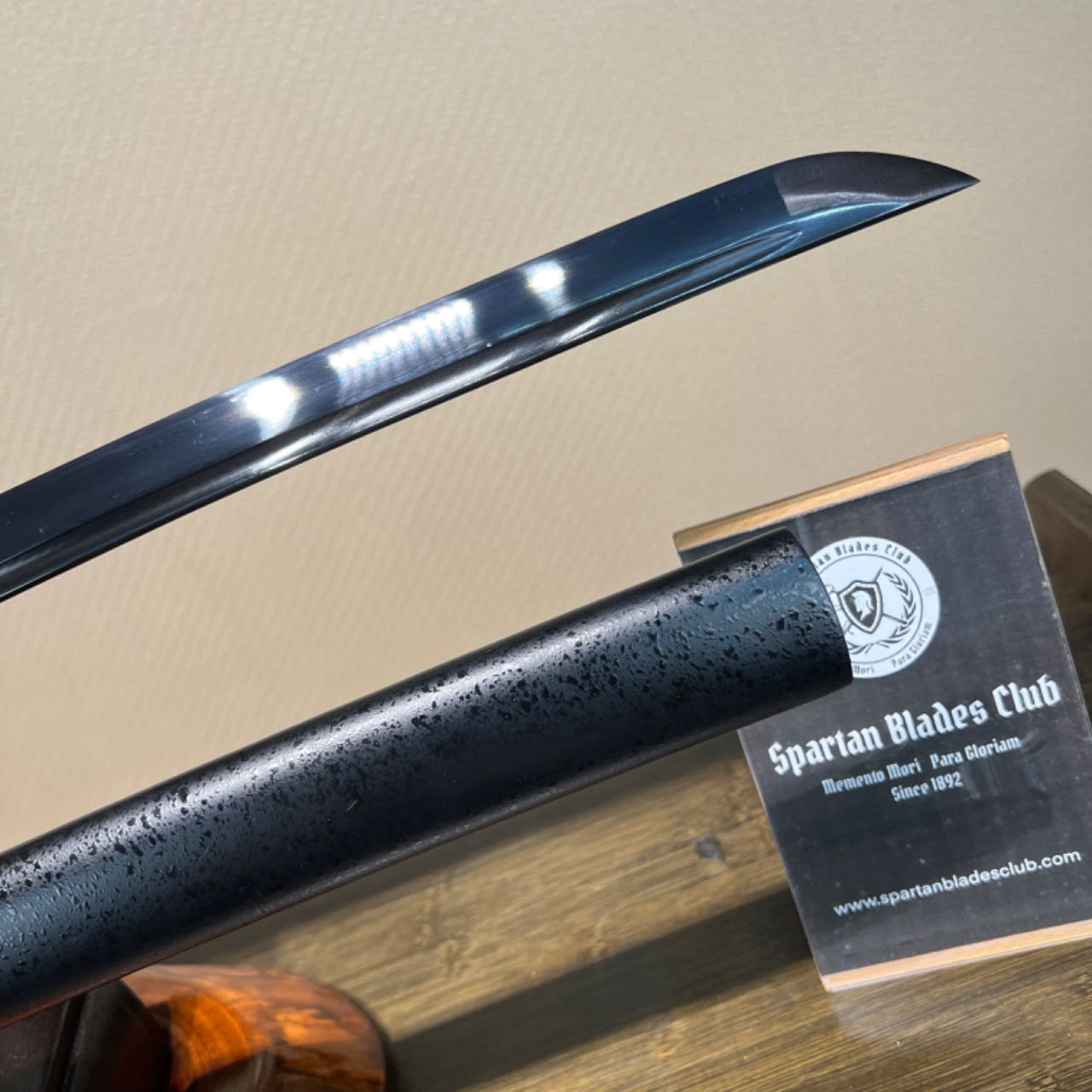 *TK61* Dark Shadow Samurai (暗影武士) Katana - Black Damascus Steel - Sharp - Full Tang - Battle Ready - Exquisite Craftsmanship - S.B.C - Spartan Blades Club - 陳氏劍莊1892