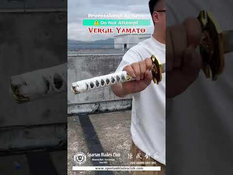 *TK66* Vergil Yamato - Devil May Cry 5 Katana - 65Mn Spring Steel - Sharp - Battle Ready - Full Tang - Exquisite Craftsmanship - S.B.C 🌟🎮 - Spartan Blades Club - 陳氏劍莊1892