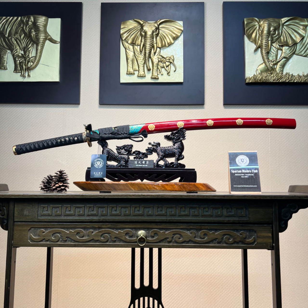 🌟TK67🌟 Sharp Spine of the Dragon (龙脊利刃) Katana - Damascus Steel - Battle Ready - Full Tang - Exquisite Craftsmanship - S.B.C & CHEN'S SWORDS - Spartan Blades Club - 陳氏劍莊1892