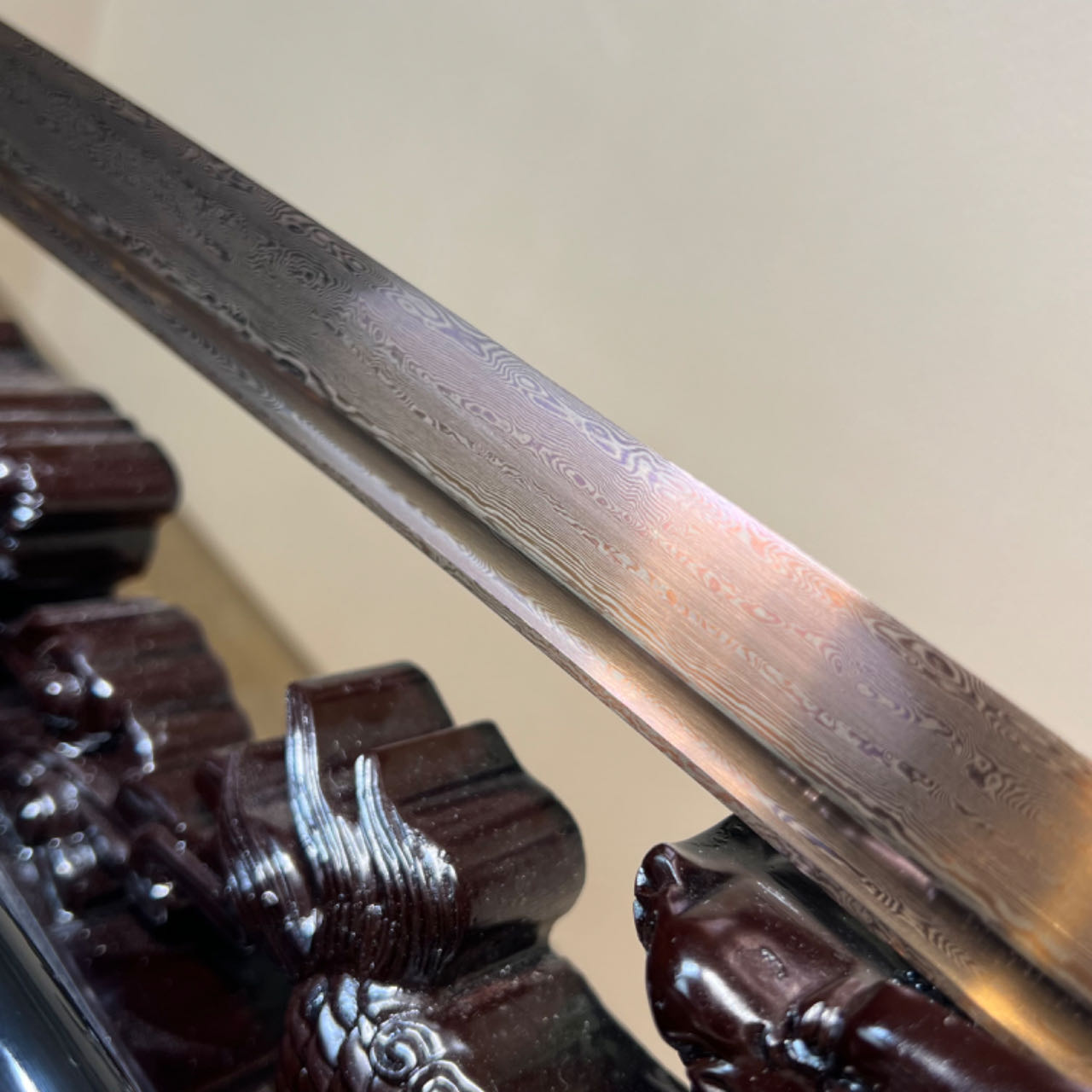 🌟TK64🌟Golden Light Slasher(金光斩)Katana - Golden Damascus Steel - Battle Ready - Full Tang - Exquisite Craftsmanship - S.B.C & CHEN'S SWORDS - Spartan Blades Club