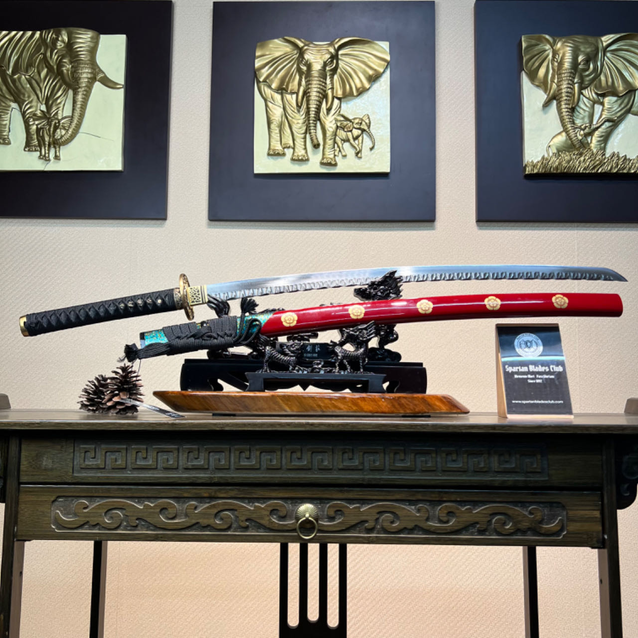 🌟TK67🌟 Sharp Spine of the Dragon (龙脊利刃) Katana - Damascus Steel - Battle Ready - Full Tang - Exquisite Craftsmanship - S.B.C & CHEN'S SWORDS - Spartan Blades Club - 陳氏劍莊1892