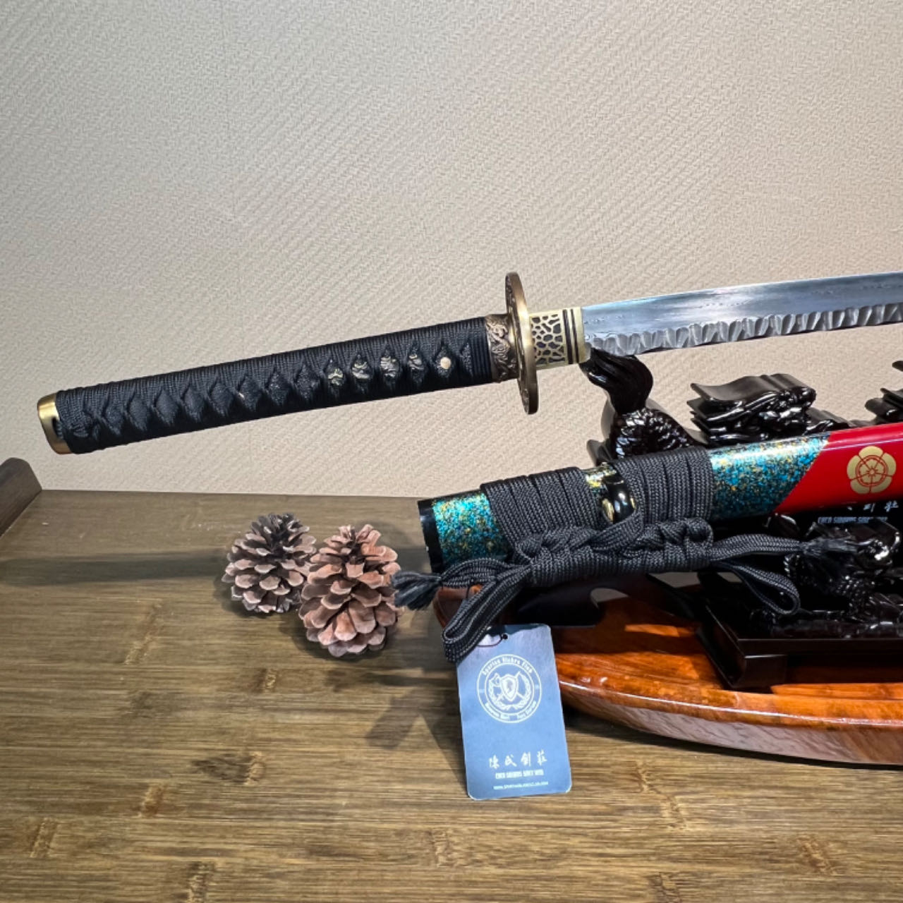 🌟TK67🌟 Sharp Spine of the Dragon (龙脊利刃) Katana - Damascus Steel - Battle Ready - Full Tang - Exquisite Craftsmanship - S.B.C & CHEN'S SWORDS - Spartan Blades Club - 陳氏劍莊1892