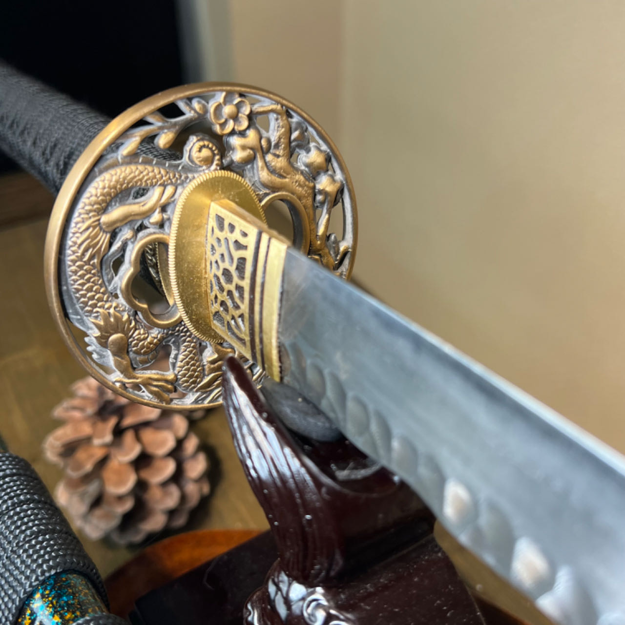 🌟TK67🌟 Sharp Spine of the Dragon (龙脊利刃) Katana - Damascus Steel - Battle Ready - Full Tang - Exquisite Craftsmanship - S.B.C & CHEN'S SWORDS - Spartan Blades Club - 陳氏劍莊1892