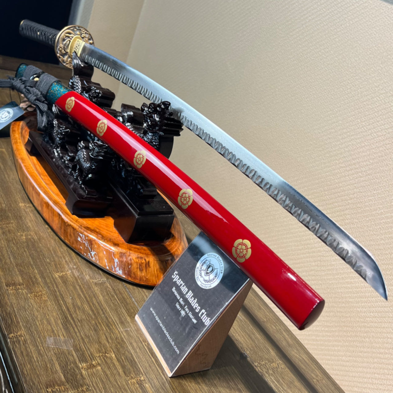 🌟TK67🌟 Sharp Spine of the Dragon (龙脊利刃) Katana - Damascus Steel - Battle Ready - Full Tang - Exquisite Craftsmanship - S.B.C & CHEN'S SWORDS - Spartan Blades Club - 陳氏劍莊1892