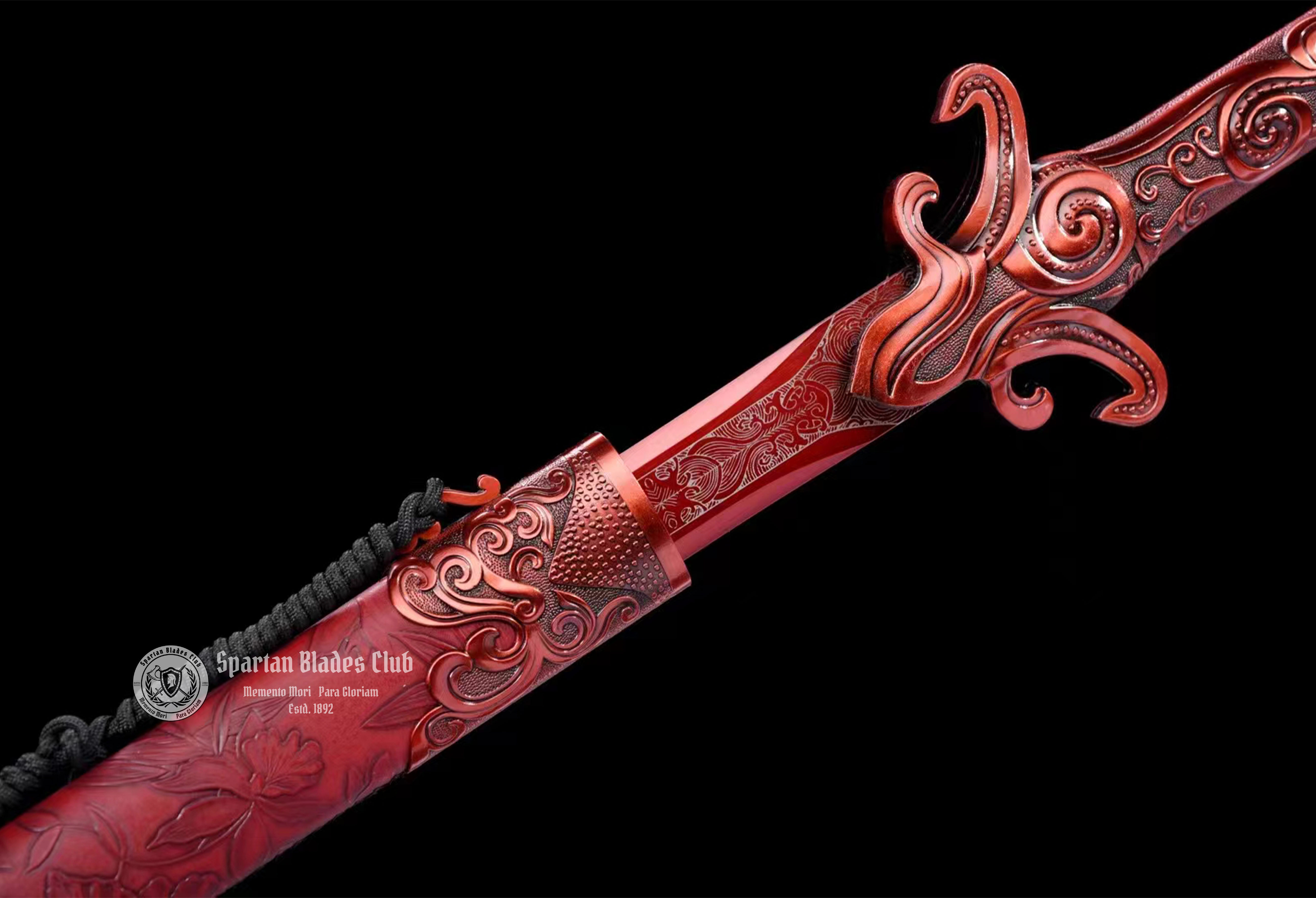 *TK71* Phoenix Tongue - Double Edged - Jian Sword - High-Performance Maganese Steel - Red Blade - Battle Ready - Exquisite Craftsmanship - S.B.C & CHEN'S SWORDS - Spartan Blades Club - 陳氏劍莊1892