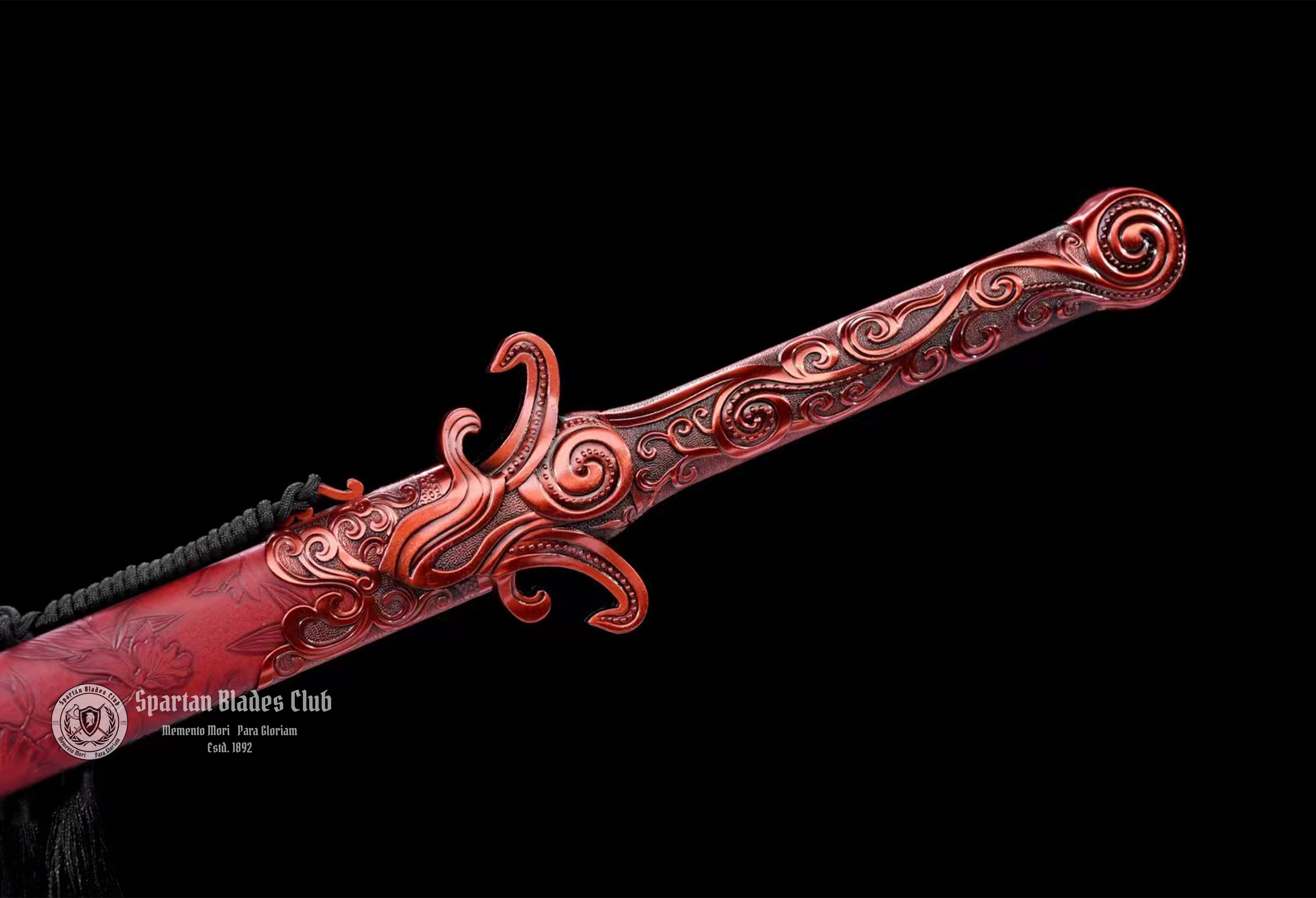 *TK71* Phoenix Tongue - Double Edged - Jian Sword - High-Performance Maganese Steel - Red Blade - Battle Ready - Exquisite Craftsmanship - S.B.C & CHEN'S SWORDS - Spartan Blades Club - 陳氏劍莊1892