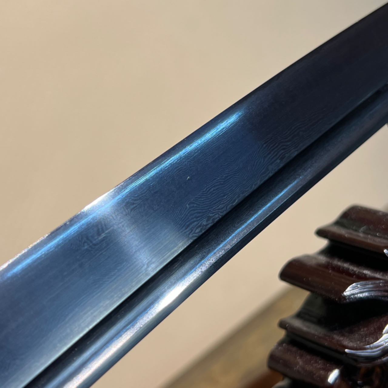 🌟TK69🌟Dark Shadow Samurai (暗影武士) Wakizashi - Black Damascus Steel - Battle Ready - Full Tang - S.B.C & CHEN'S SWORDS - Spartan Blades Club