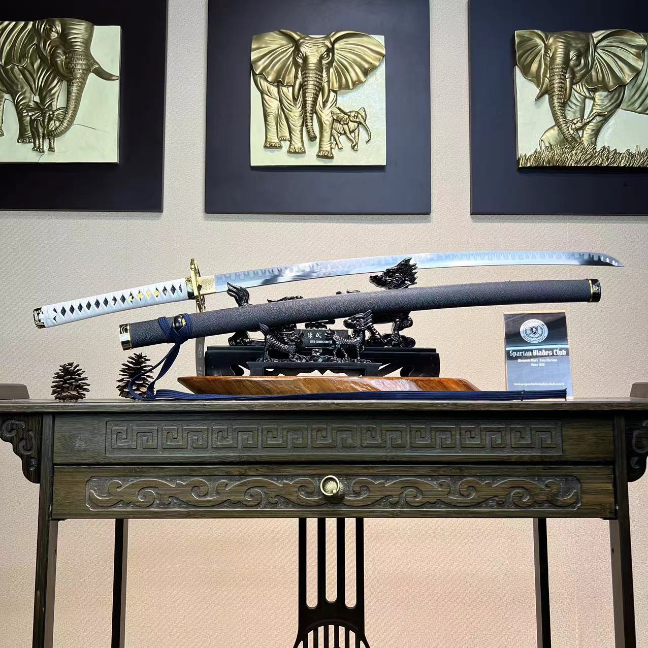 *TK66* Vergil Yamato - Devil May Cry 5 Katana - 65Mn Spring Steel - Sharp - Battle Ready - Full Tang - Exquisite Craftsmanship - S.B.C 🌟🎮 - Spartan Blades Club - 陳氏劍莊1892