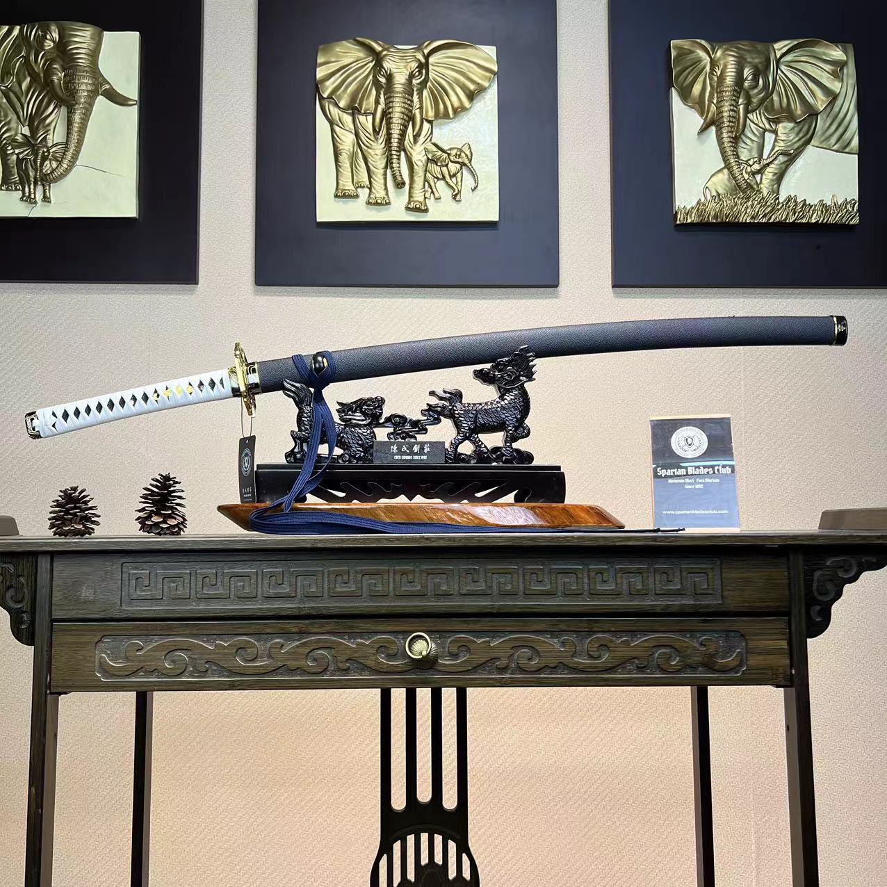 *TK66* Vergil Yamato - Devil May Cry 5 Katana - 65Mn Spring Steel - Sharp - Battle Ready - Full Tang - Exquisite Craftsmanship - S.B.C 🌟🎮 - Spartan Blades Club - 陳氏劍莊1892