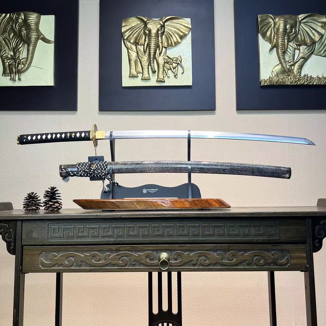 Sword Stand - Wooden - Black - 1~3 Tiers - Simple Design - Spartan Blades Club - 陳氏劍莊1892