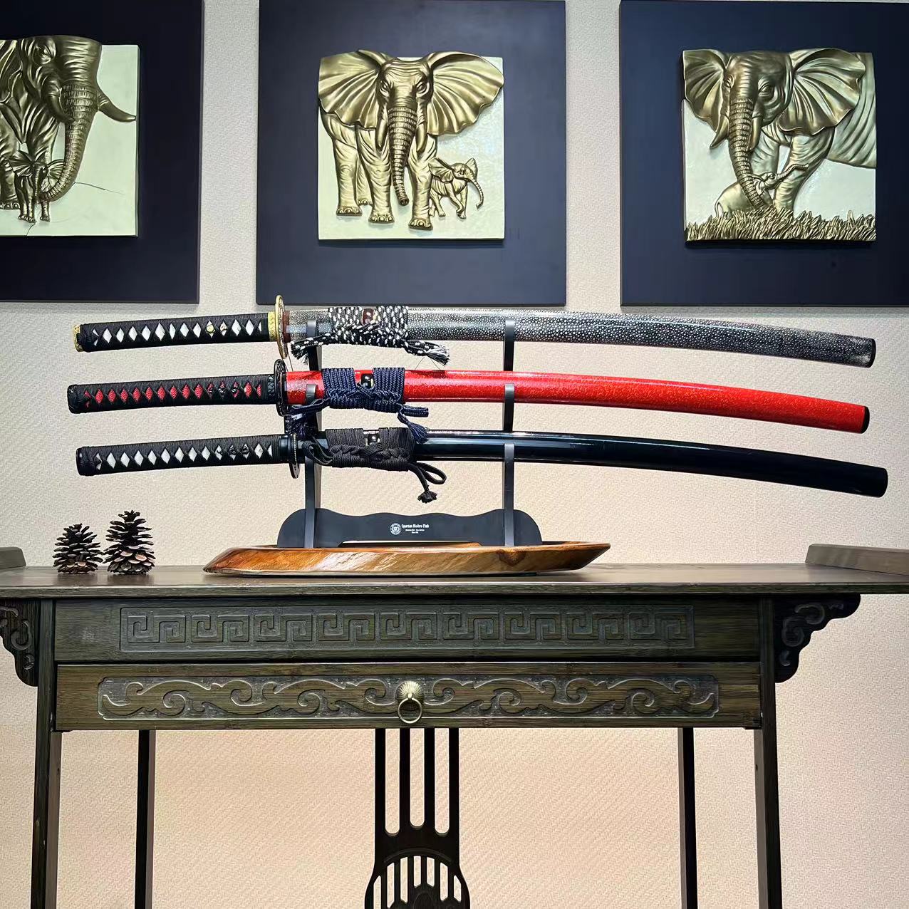 Sword Stand - Wooden - Black - 1~3 Tiers - Simple Design - Spartan Blades Club - 陳氏劍莊1892