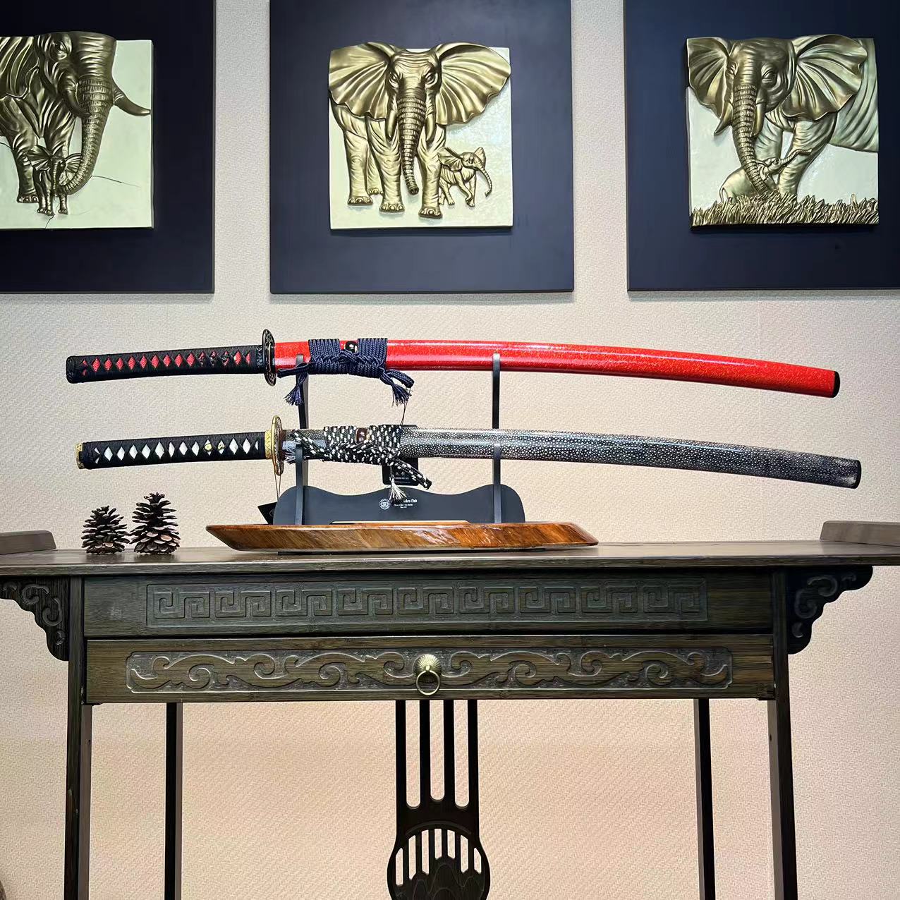 Sword Stand - Wooden - Black - 1~3 Tiers - Simple Design - Spartan Blades Club - 陳氏劍莊1892