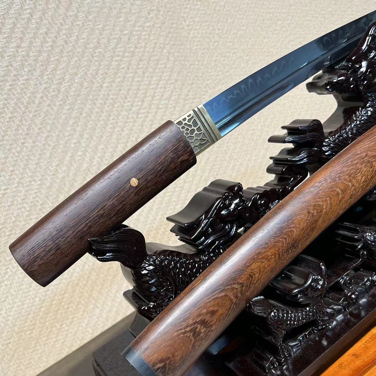 🌟TK99 🌟Han Ying Samurai(寒影武士) - Daisho set (Katana + Wakizashi + Tanto)- T10 Steel - Clay Tempered -Shirasaya Koshirae-  Full Tang - Battle-Ready - S.B.C & CHEN'S SWORDS 1892 - Spartan Blades Club - 陳氏劍莊1892