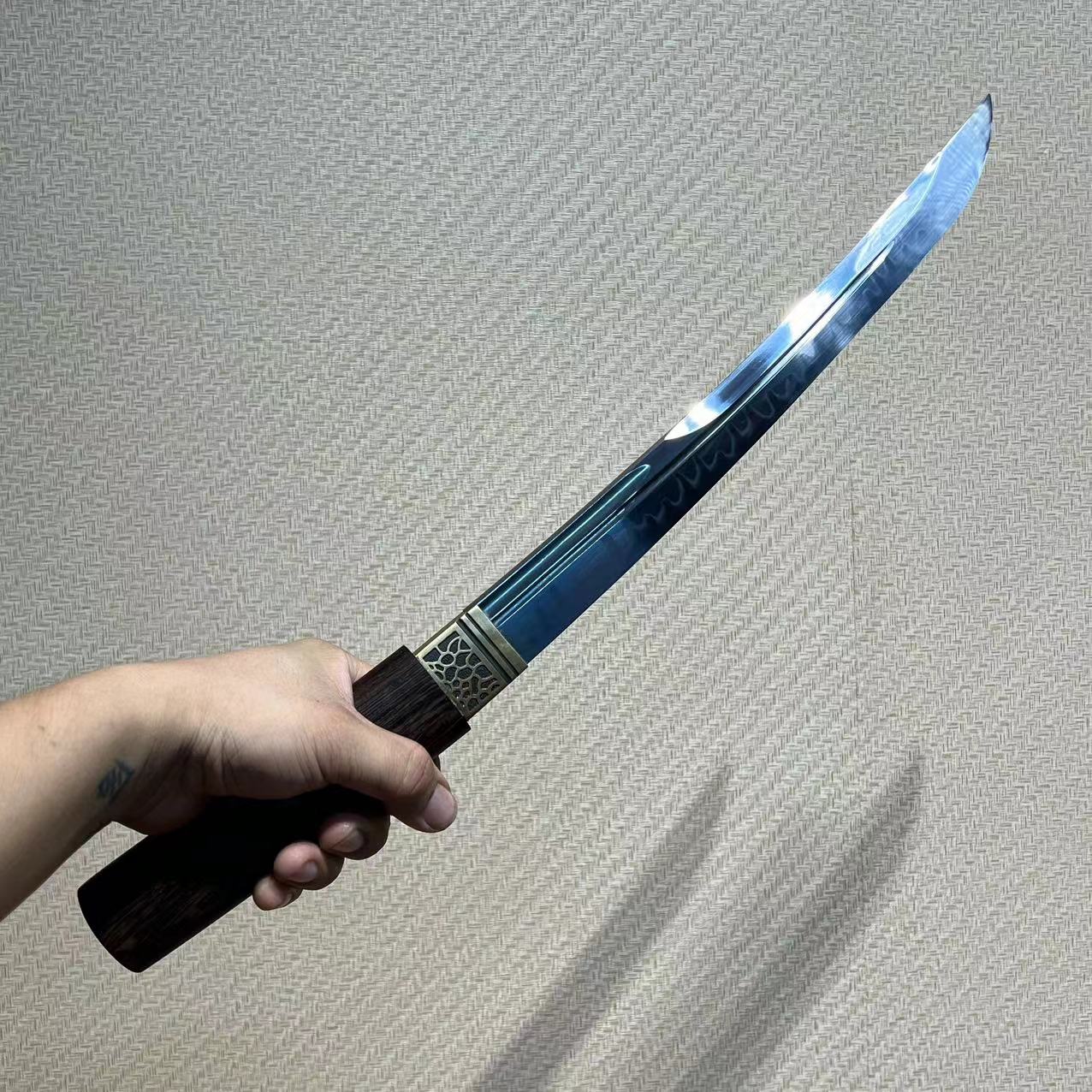 🌟TK99 🌟Han Ying Samurai(寒影武士) - Daisho set (Katana + Wakizashi + Tanto)- T10 Steel - Clay Tempered -Shirasaya Koshirae-  Full Tang - Battle-Ready - S.B.C & CHEN'S SWORDS 1892 - Spartan Blades Club - 陳氏劍莊1892