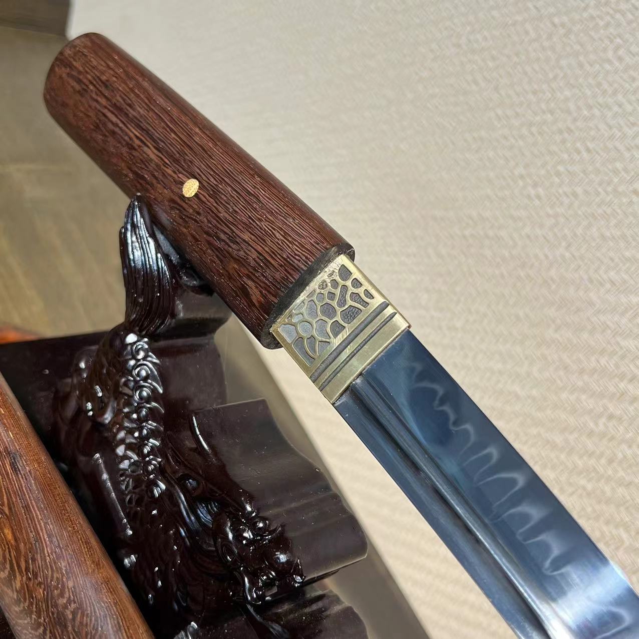 🌟TK99 🌟Han Ying Samurai(寒影武士) - Daisho set (Katana + Wakizashi + Tanto)- T10 Steel - Clay Tempered -Shirasaya Koshirae-  Full Tang - Battle-Ready - S.B.C & CHEN'S SWORDS 1892 - Spartan Blades Club - 陳氏劍莊1892