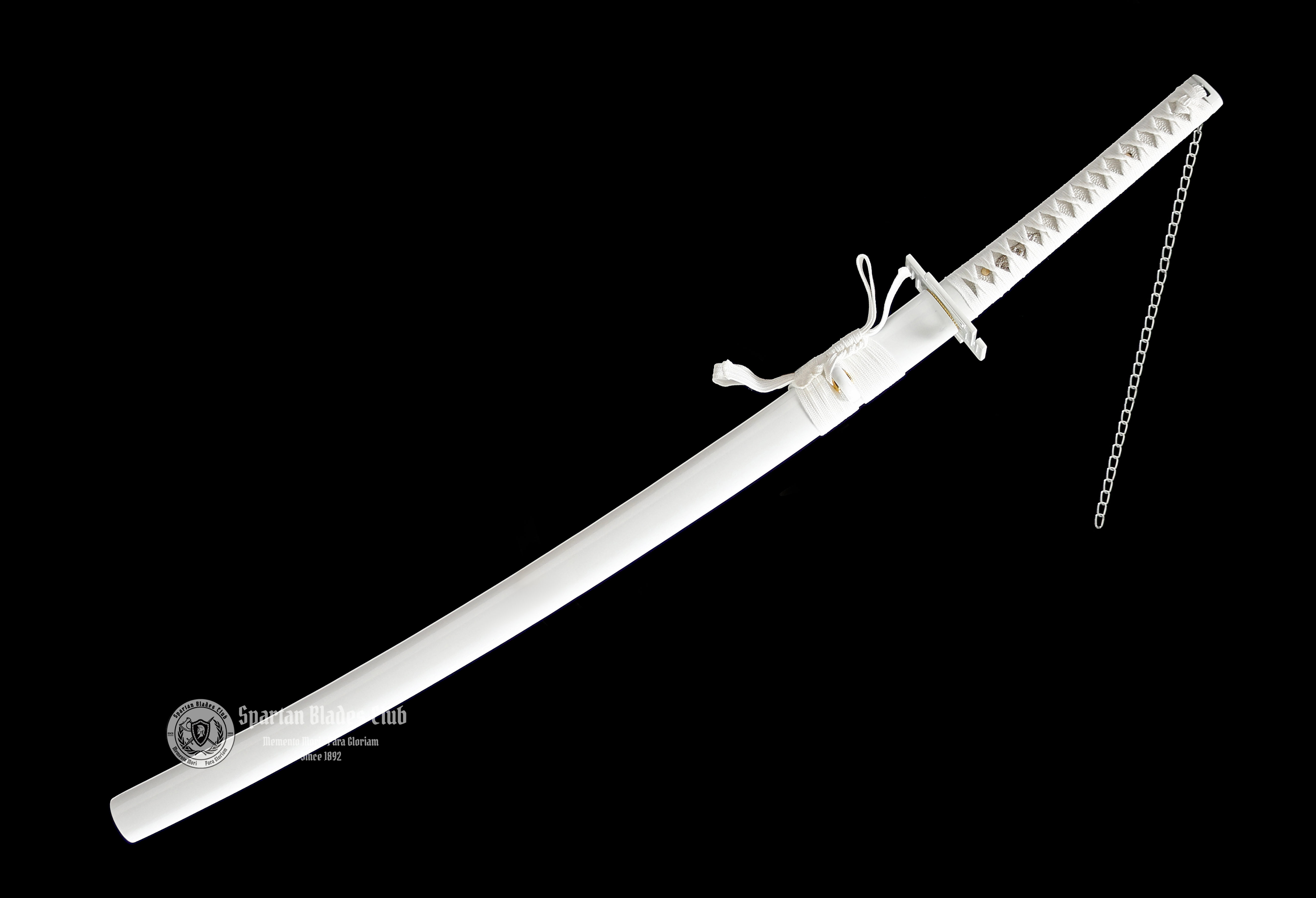 BLEACH - Kurosaki Ichigo's Tensa Zangetsu - White - 1045 Carbon Steel - Sharp - Battle Ready - Full Tang - Anime Sword - - Spartan Blades Club - 陳氏劍莊1892
