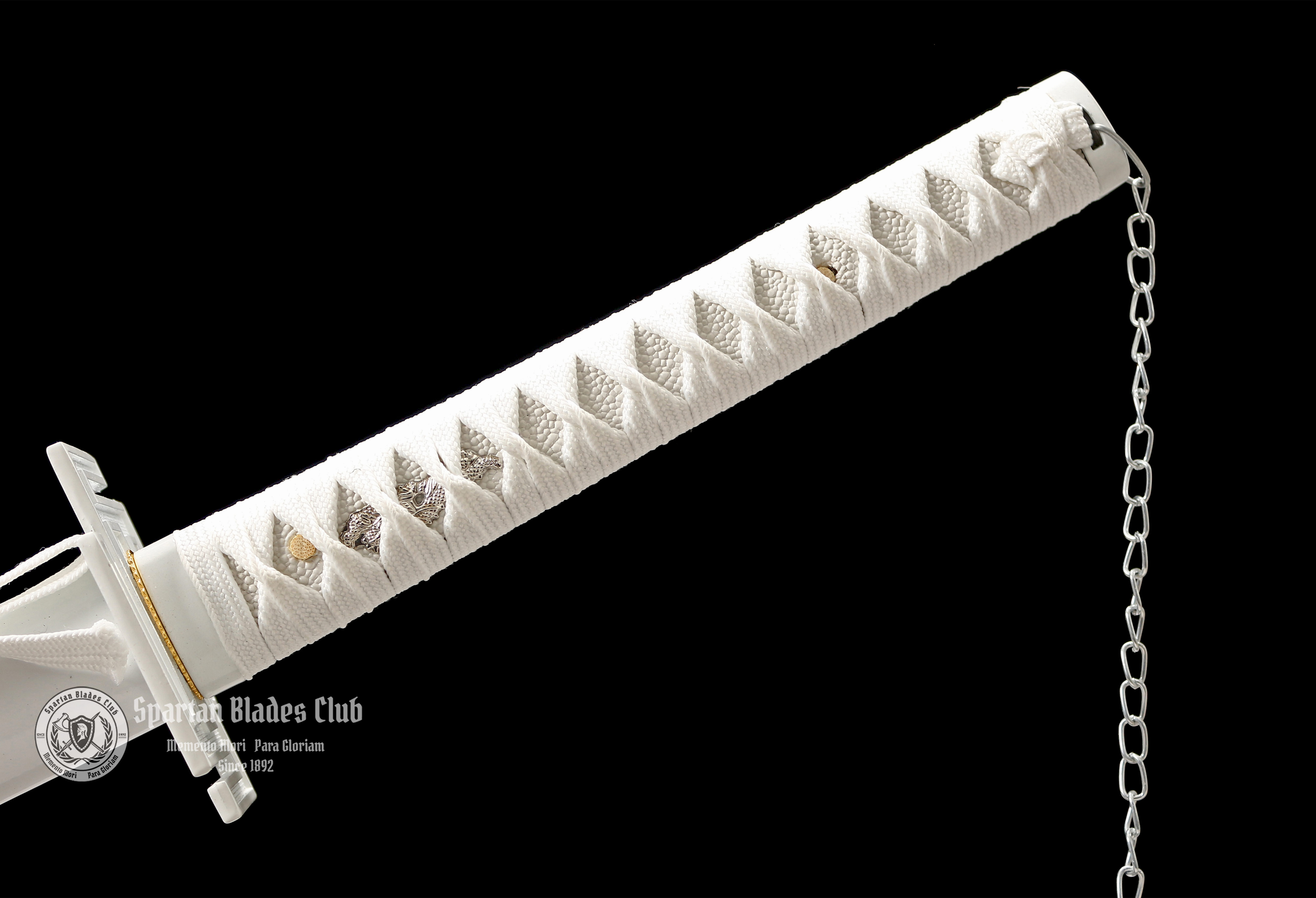 BLEACH - Kurosaki Ichigo's Tensa Zangetsu - White - 1045 Carbon Steel - Sharp - Battle Ready - Full Tang - Anime Sword - - Spartan Blades Club - 陳氏劍莊1892