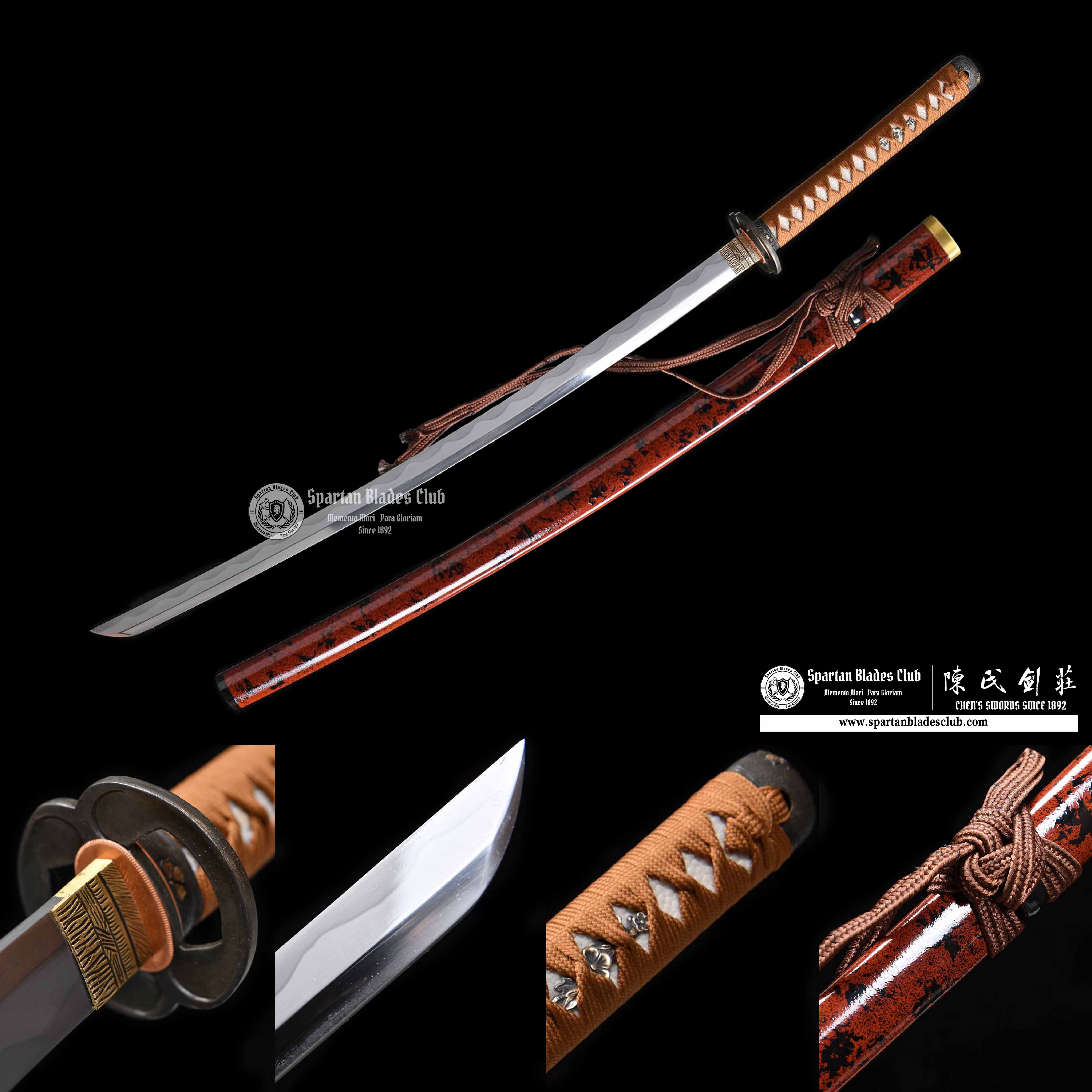 ⚡️ Sakabato - Ruroni Kenshin Sakaboto-Battosai -T10 steel - Clay-tempered - Hadori Polishing - Wave Pattern Hamon - Sharp - Full Tang - Battle Ready - Reversed Blade Katana - HIMURA KENSHIN - Spartan Blades Club - 陳氏劍莊1892