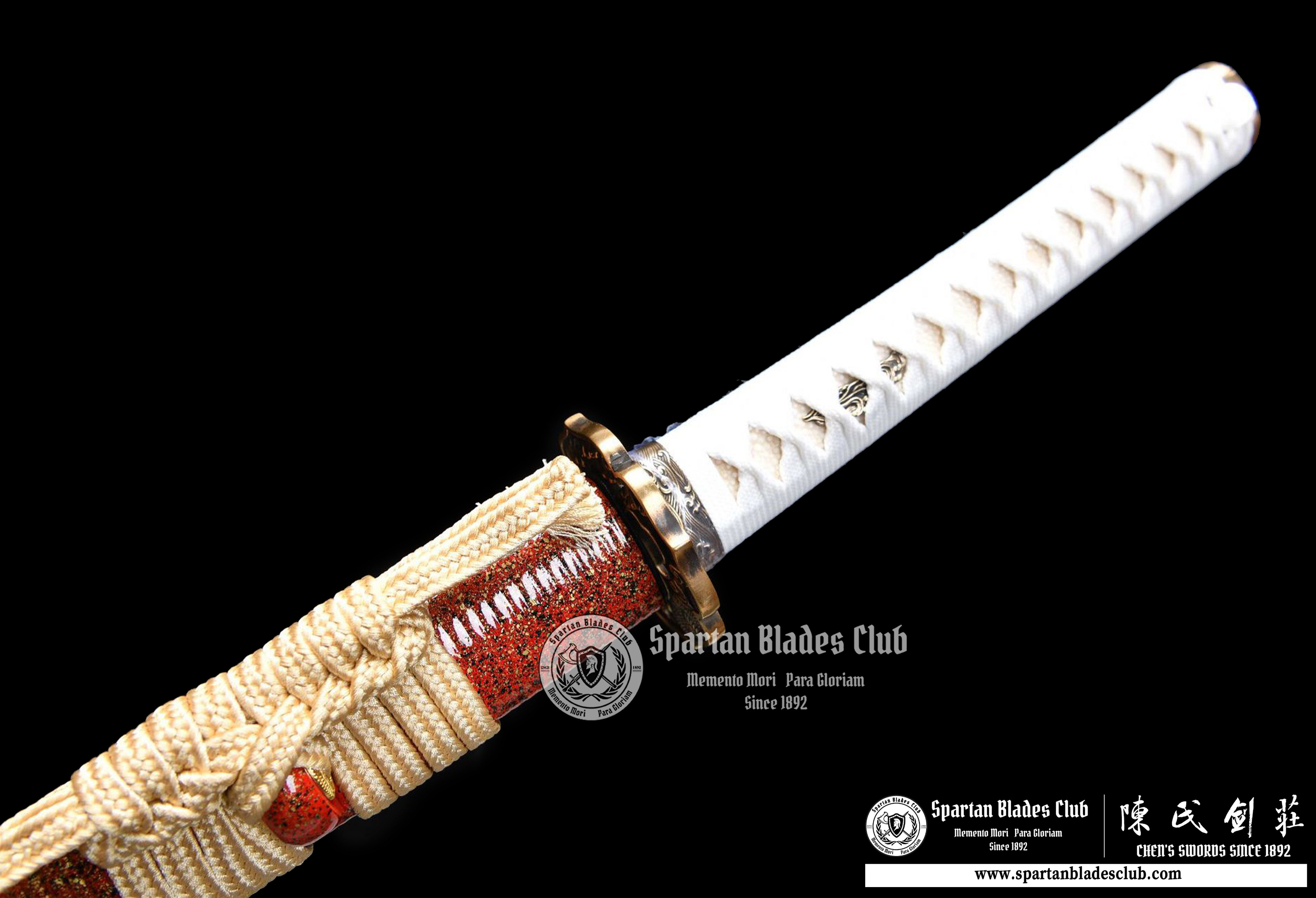 Katana - Damascus Steel - Clay-tempered - Real Hamon - Shiage Polishing - Full Tang - Battle-reday - S.B.C - Spartan Blades Club - 陳氏劍莊1892