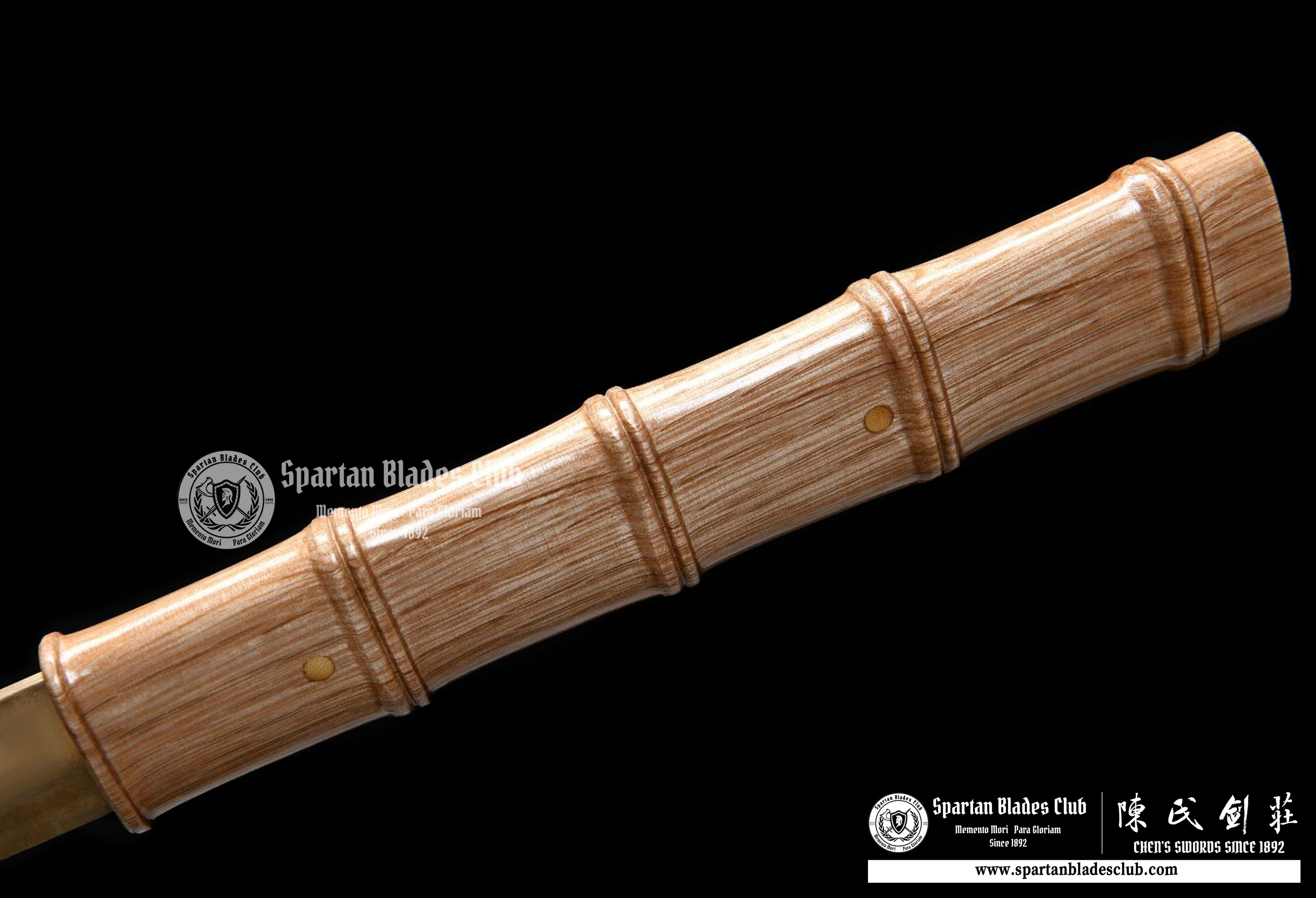 Junzi Bamboo - Chokuto - T10 Steel Clay-tempered - Full Tang - Shirasaya - Battle Ready - Wooden Design - Spartan Blades Club - 陳氏劍莊1892