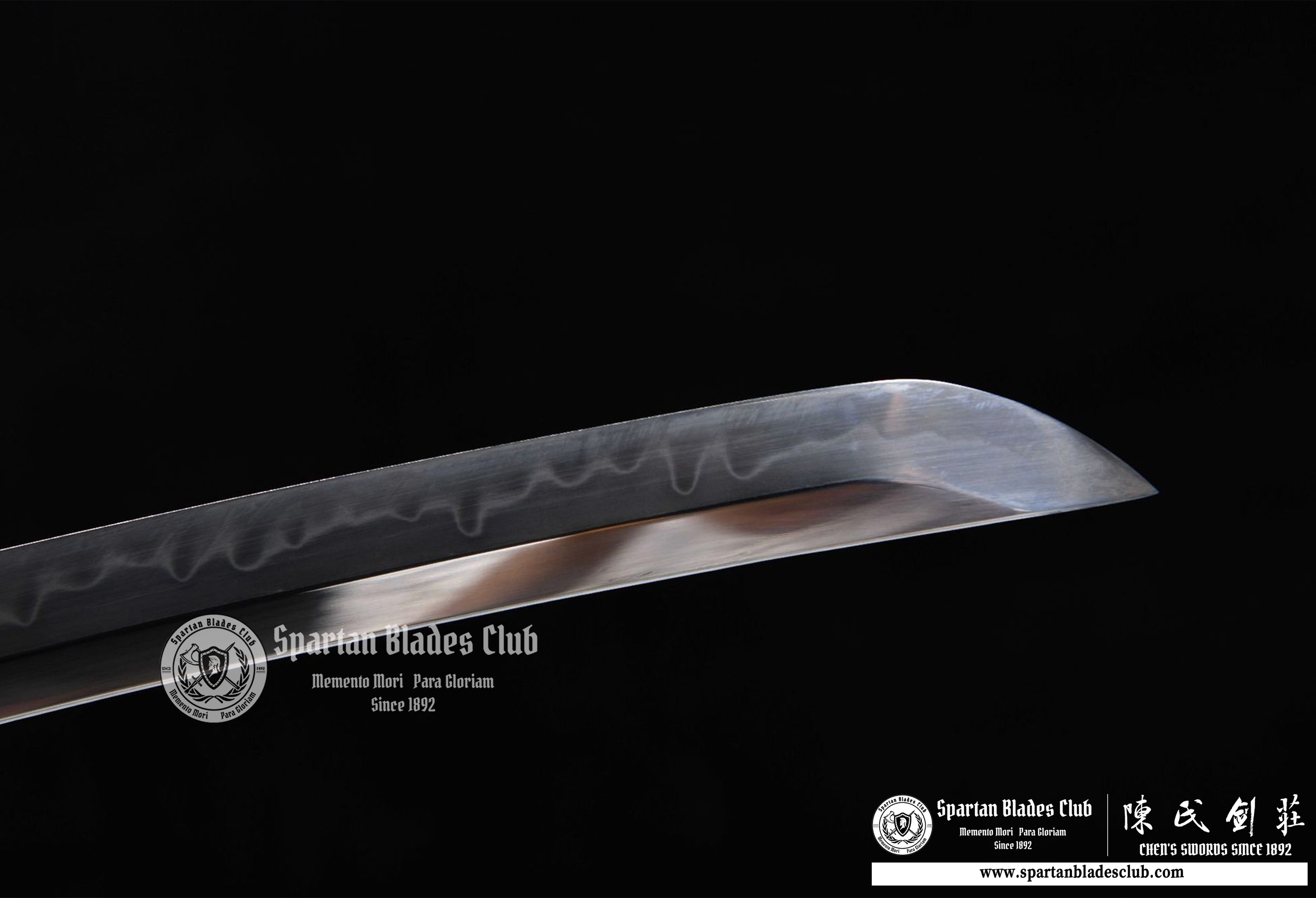 ⚡️Tachi - T10 steel - Clay Tempered - Real Hamon - Traditional Hand Polishing - Pure Brass Fittings - Full Tang - Battle Ready - Blue - SBC - Spartan Blades Club - 陳氏劍莊1892