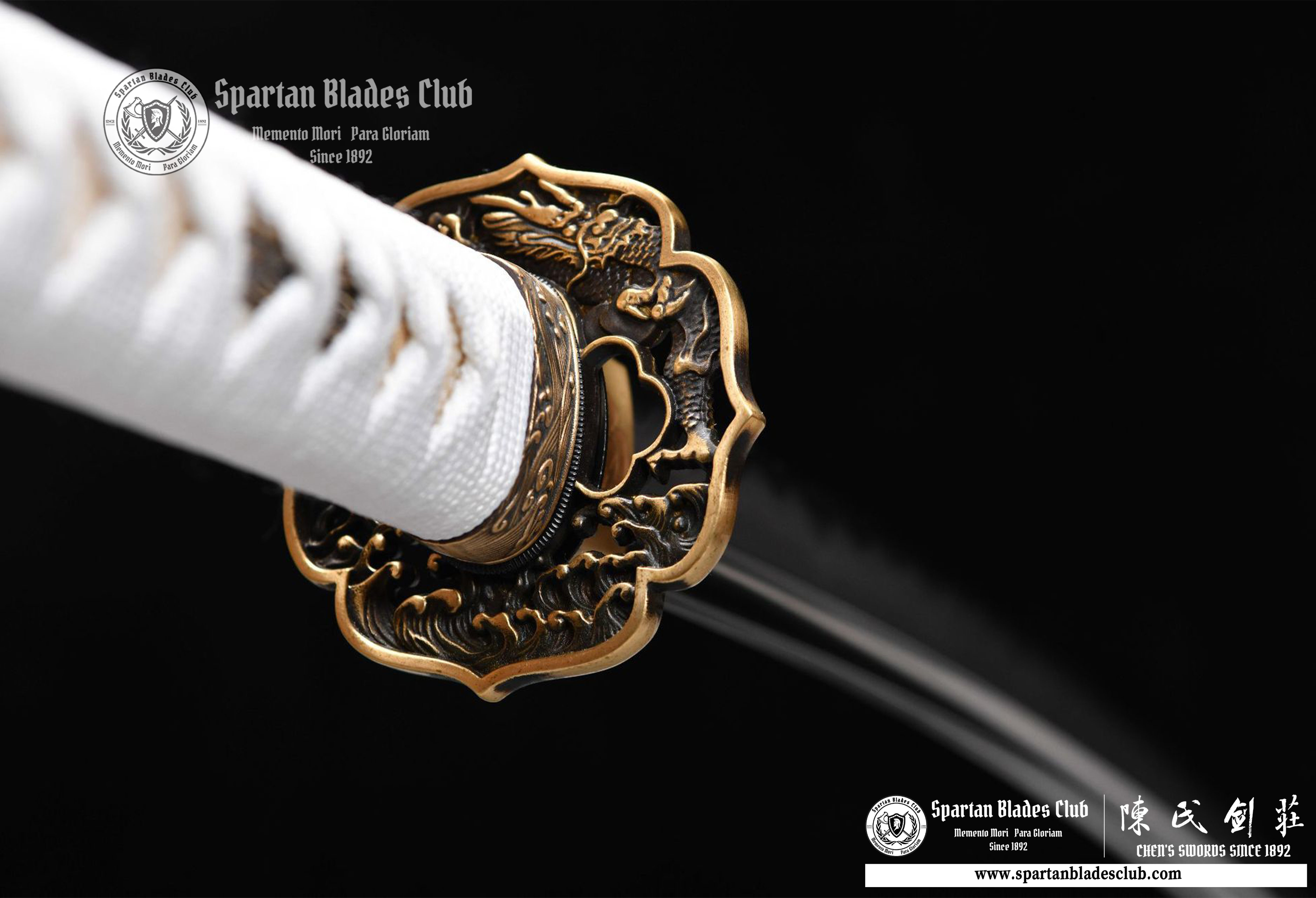 Katana - Damascus Steel - Clay-tempered - Real Hamon - Shiage Polishing - Full Tang - Battle-reday - S.B.C - Spartan Blades Club - 陳氏劍莊1892