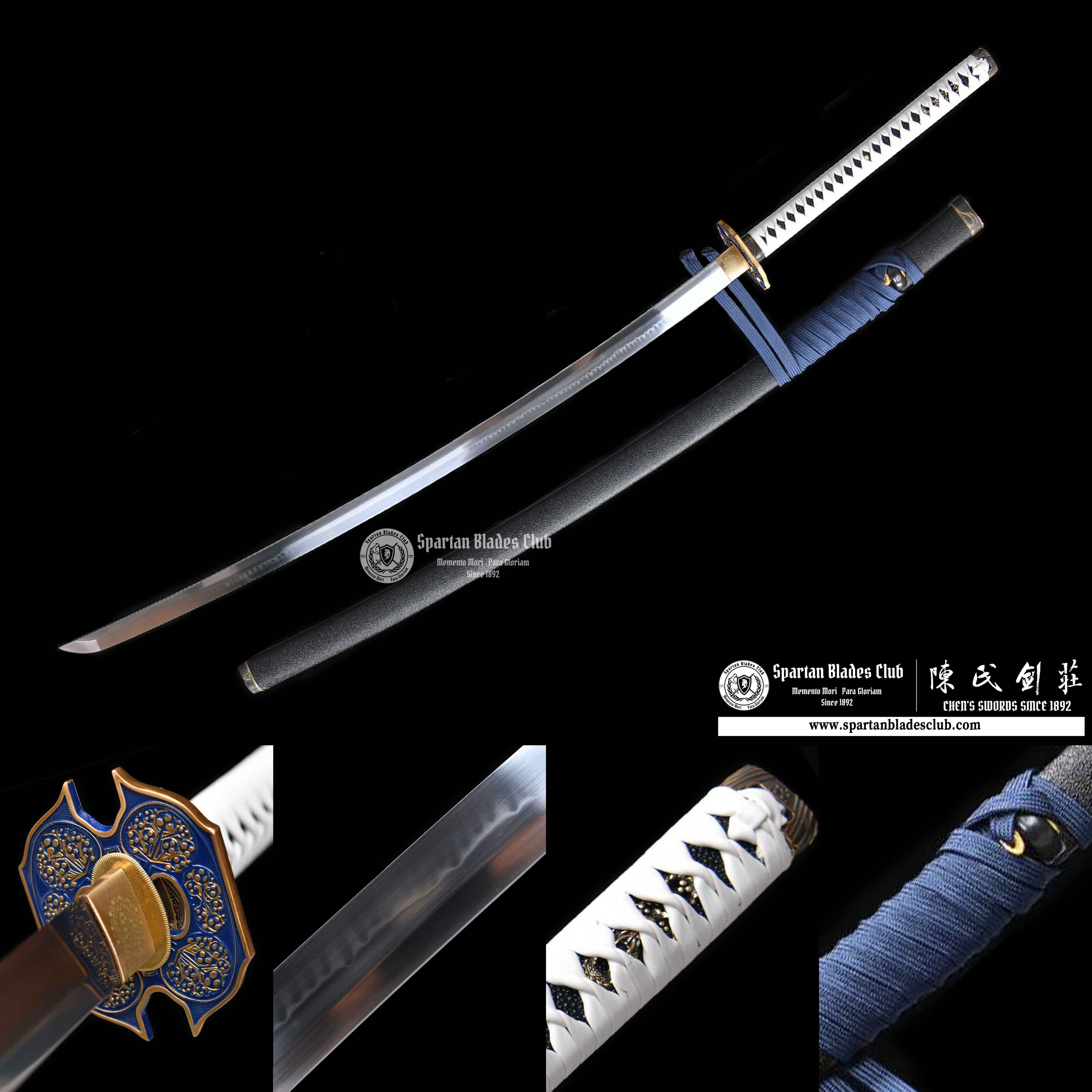 Vergil Yamato - Nodachi - 130cm - T10 Steel Clay Tempered - Real Hamon - Handcrafted - Full Tang - Battle Ready - Spartan Blades Club - 陳氏劍莊1892
