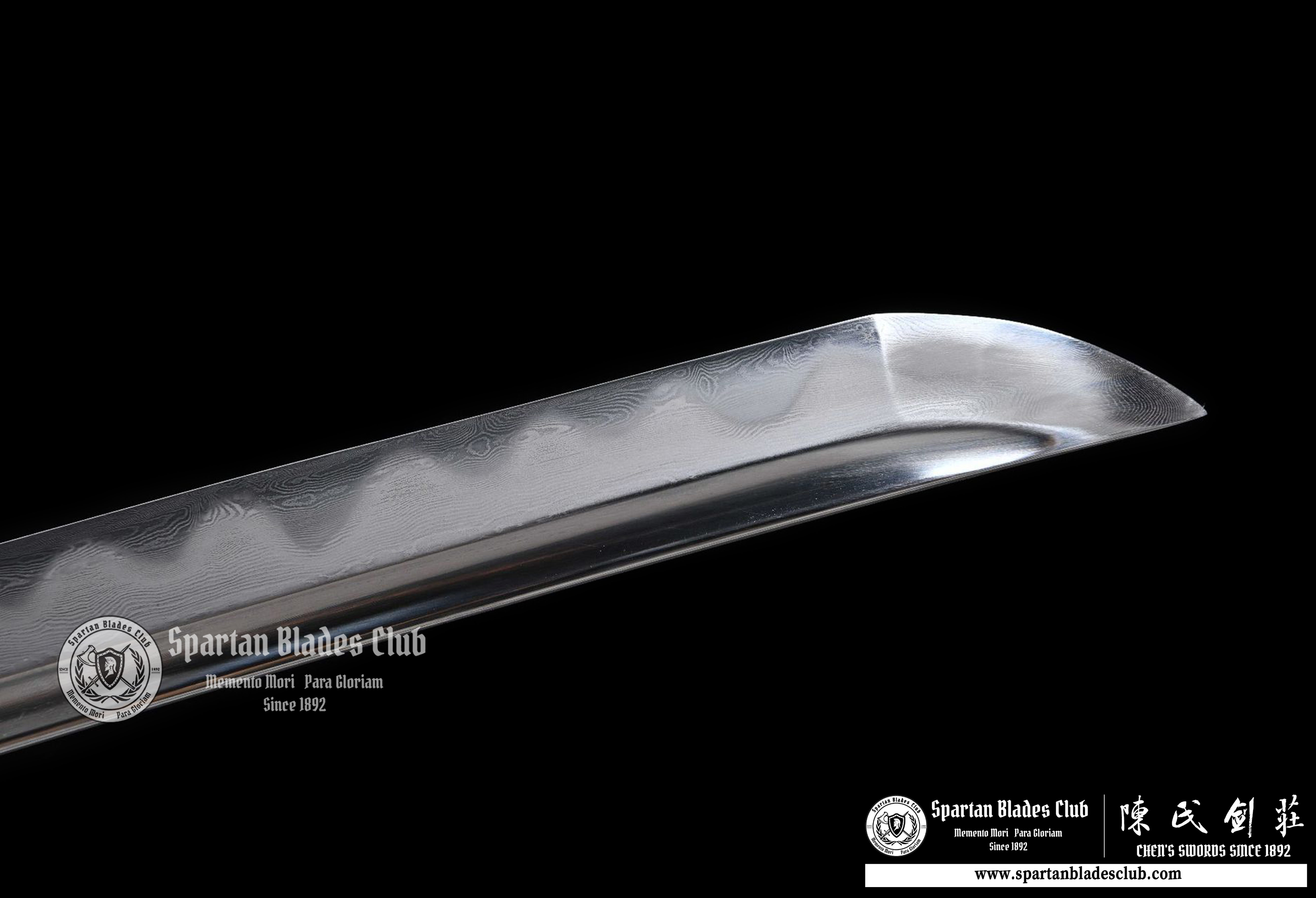 Katana - Damascus Steel - Clay-tempered - Real Hamon - Shiage Polishing - Full Tang - Battle-reday - S.B.C - Spartan Blades Club - 陳氏劍莊1892