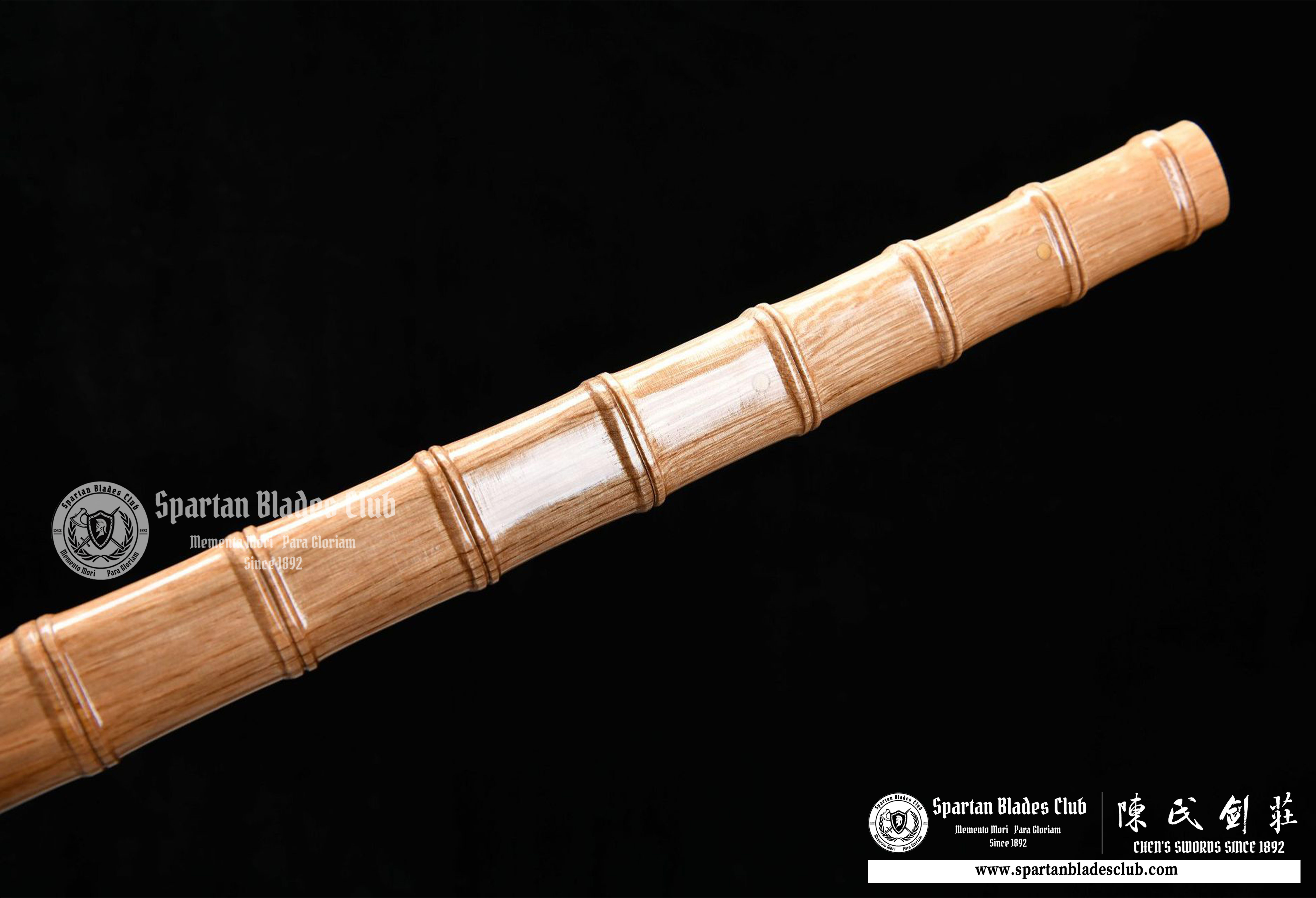 Junzi Bamboo - Chokuto - T10 Steel Clay-tempered - Full Tang - Shirasaya - Battle Ready - Wooden Design - Spartan Blades Club - 陳氏劍莊1892