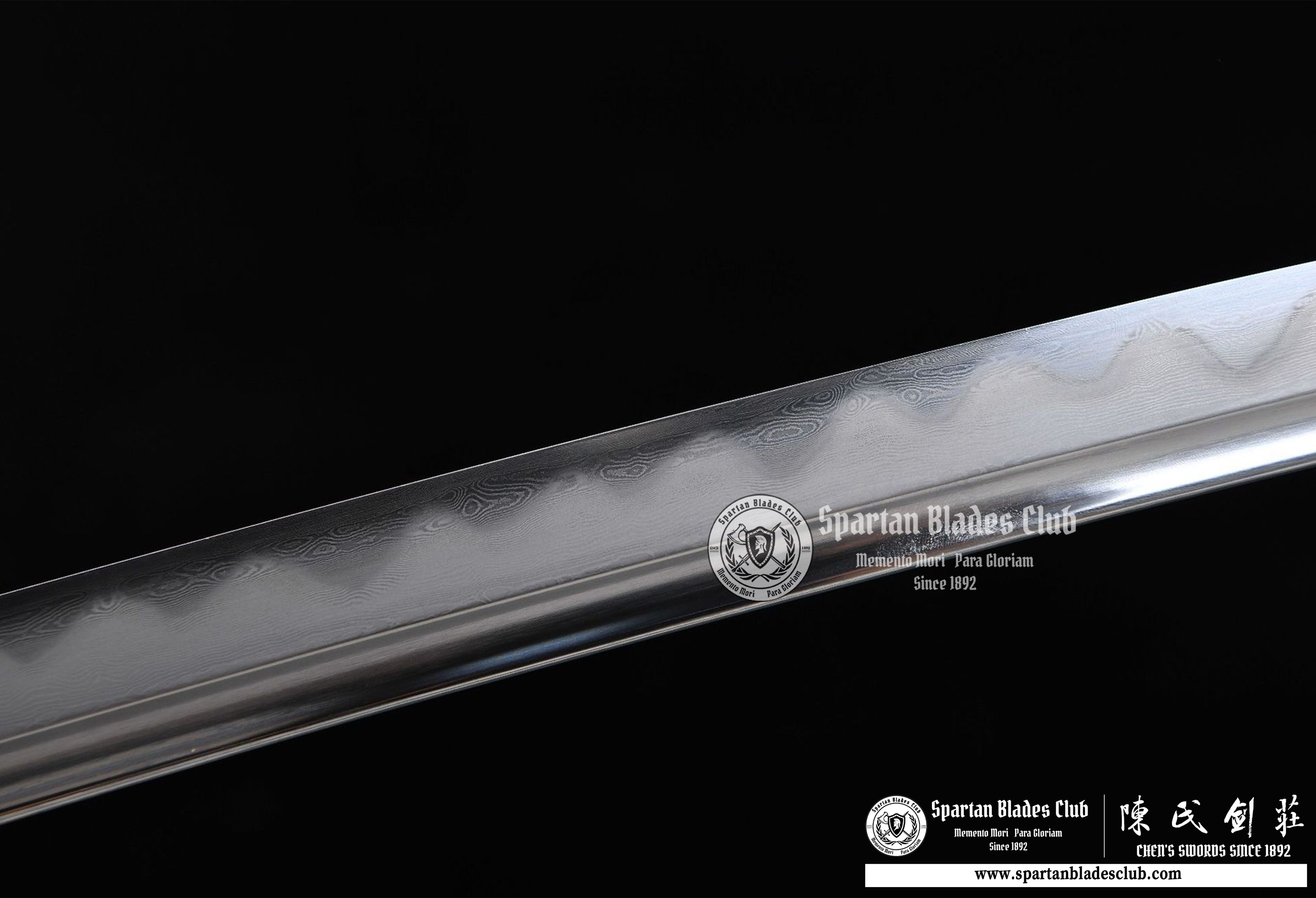 Katana - Damascus Steel - Clay-tempered - Real Hamon - Shiage Polishing - Full Tang - Battle-reday - S.B.C - Spartan Blades Club - 陳氏劍莊1892