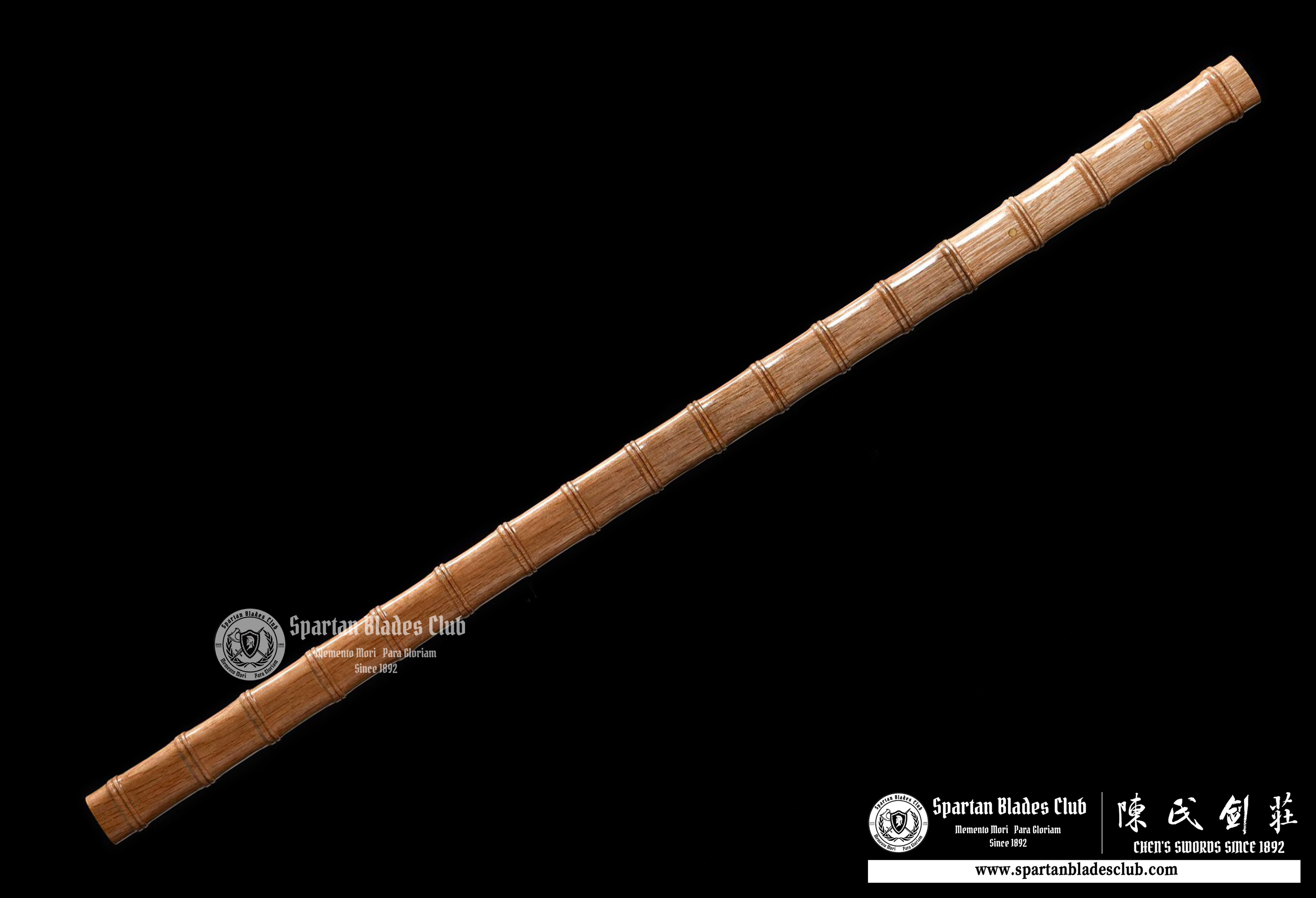 Junzi Bamboo - Chokuto - T10 Steel Clay-tempered - Full Tang - Shirasaya - Battle Ready - Wooden Design - Spartan Blades Club - 陳氏劍莊1892